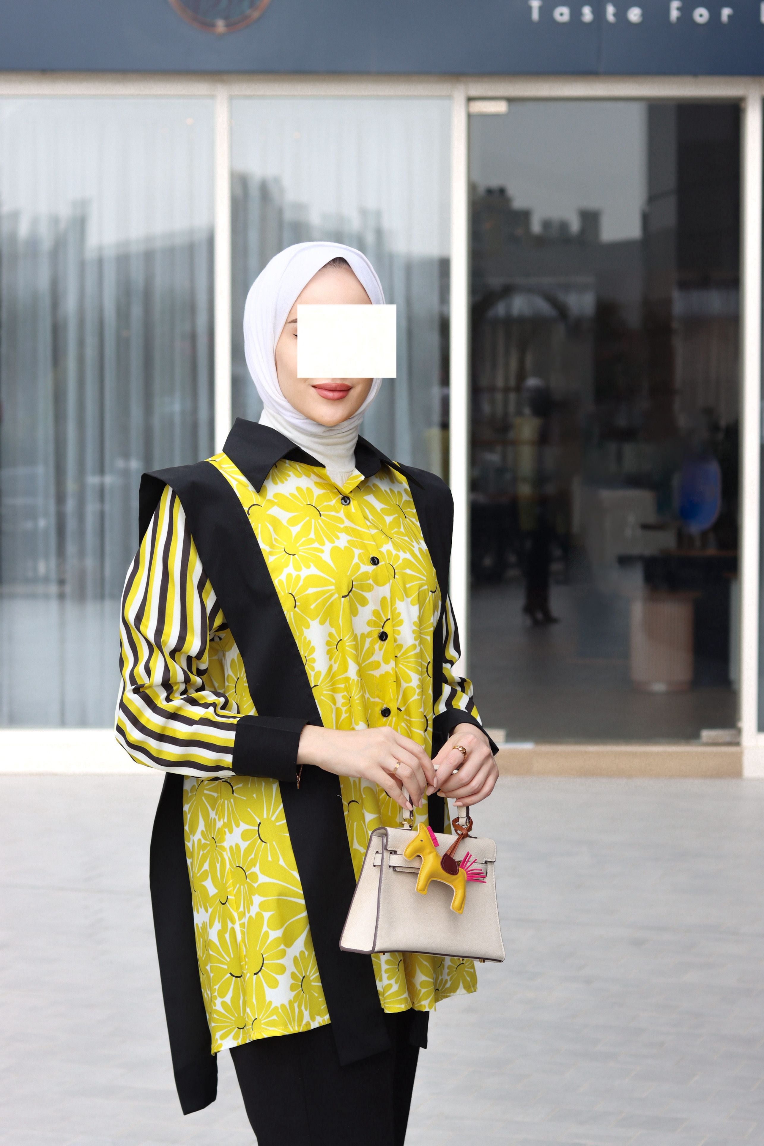 قميص بوبلين مخطط
