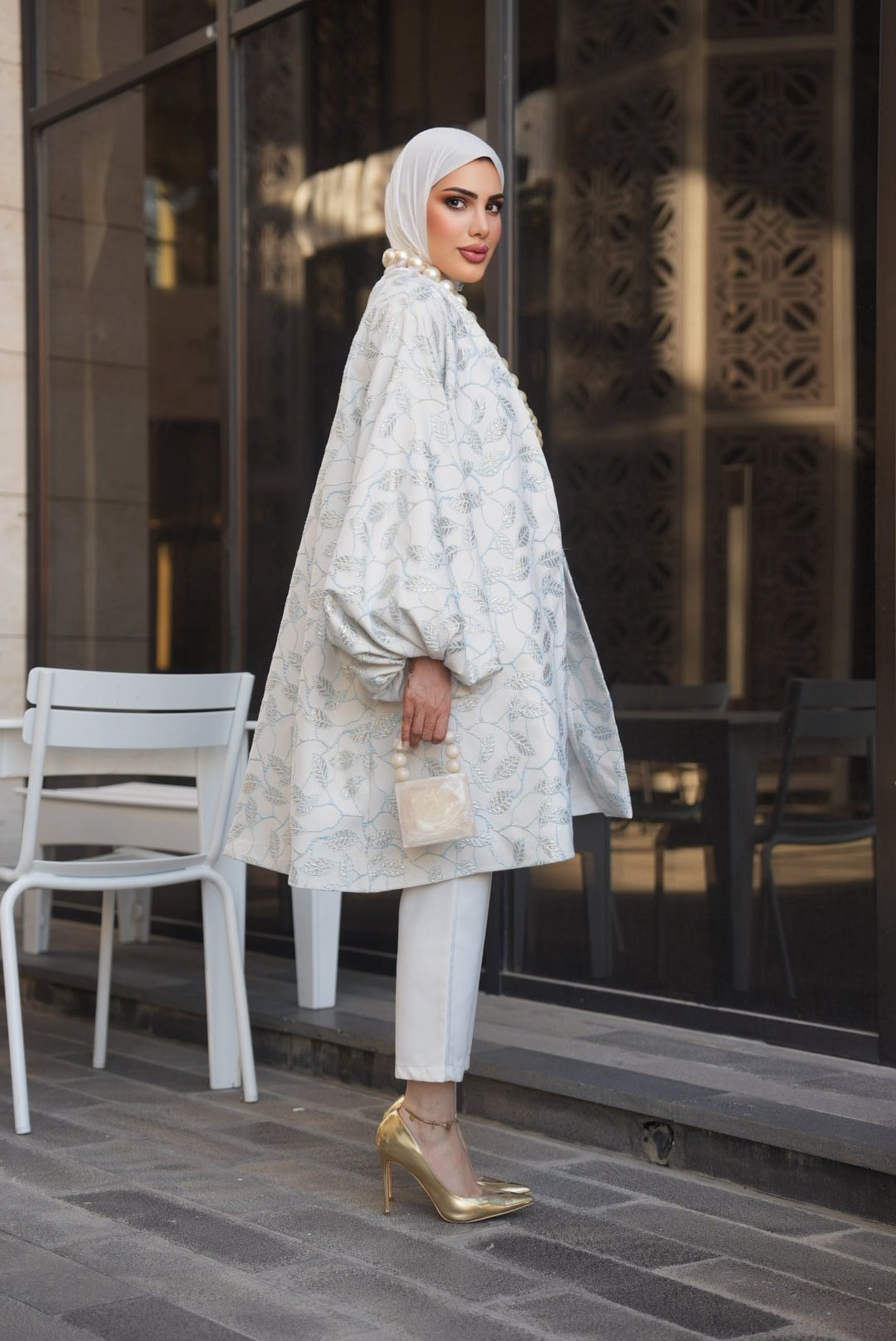 Floral Jacquard Jacket