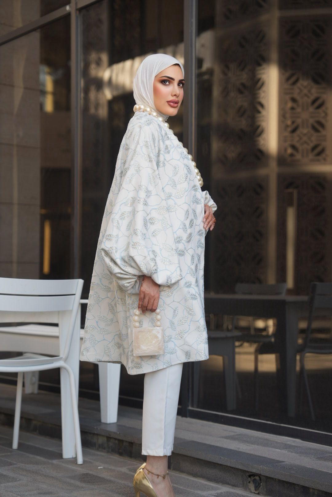 Floral Jacquard Jacket