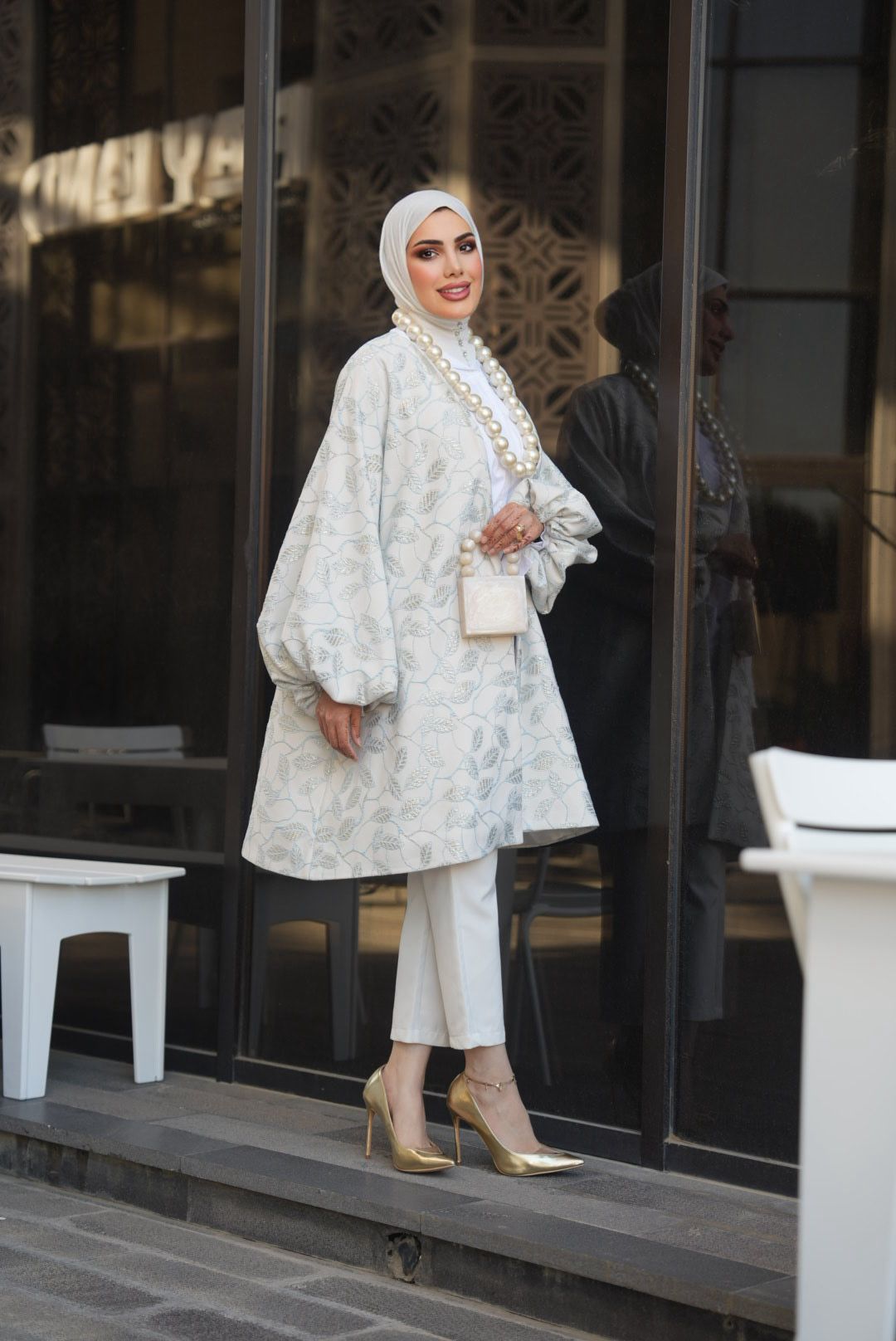 Floral Jacquard Jacket