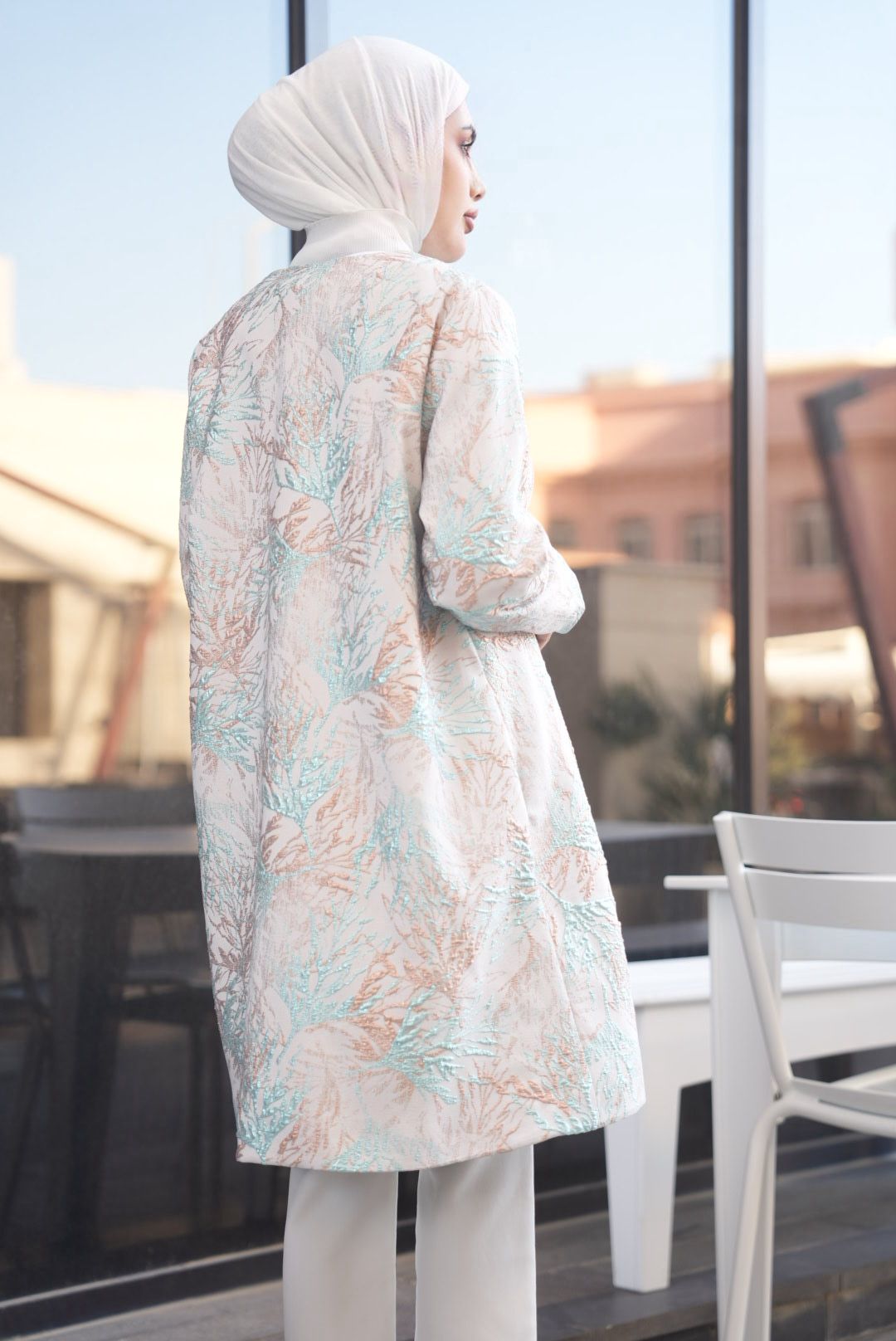 Printed Jacquard Jacket