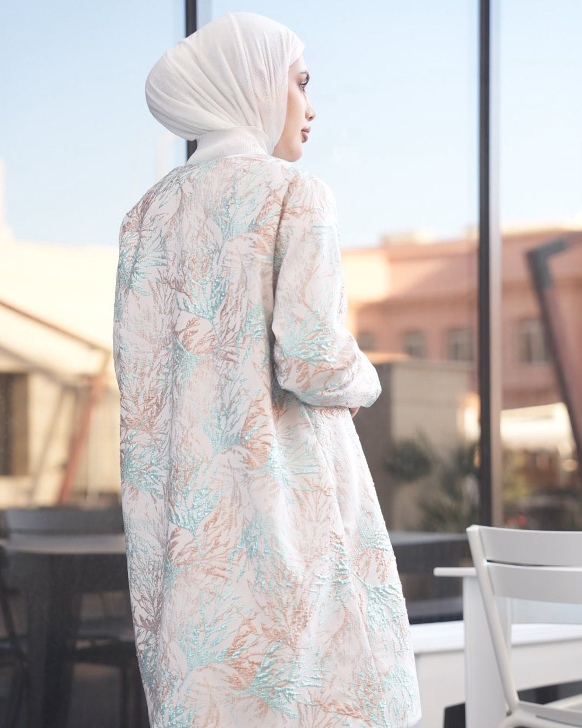 Printed Jacquard Jacket