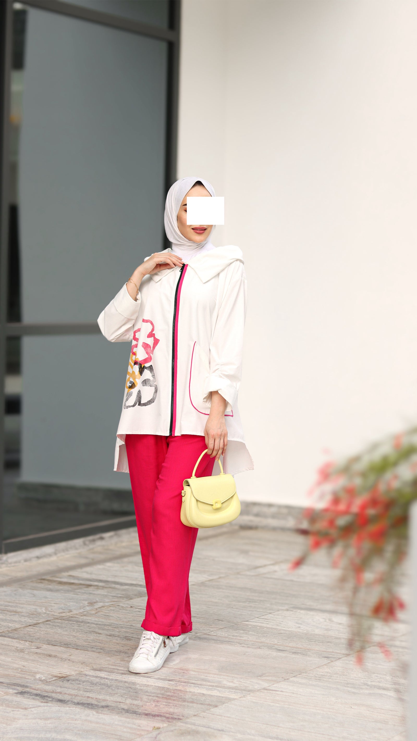 Floral Edge Poplin Jacket