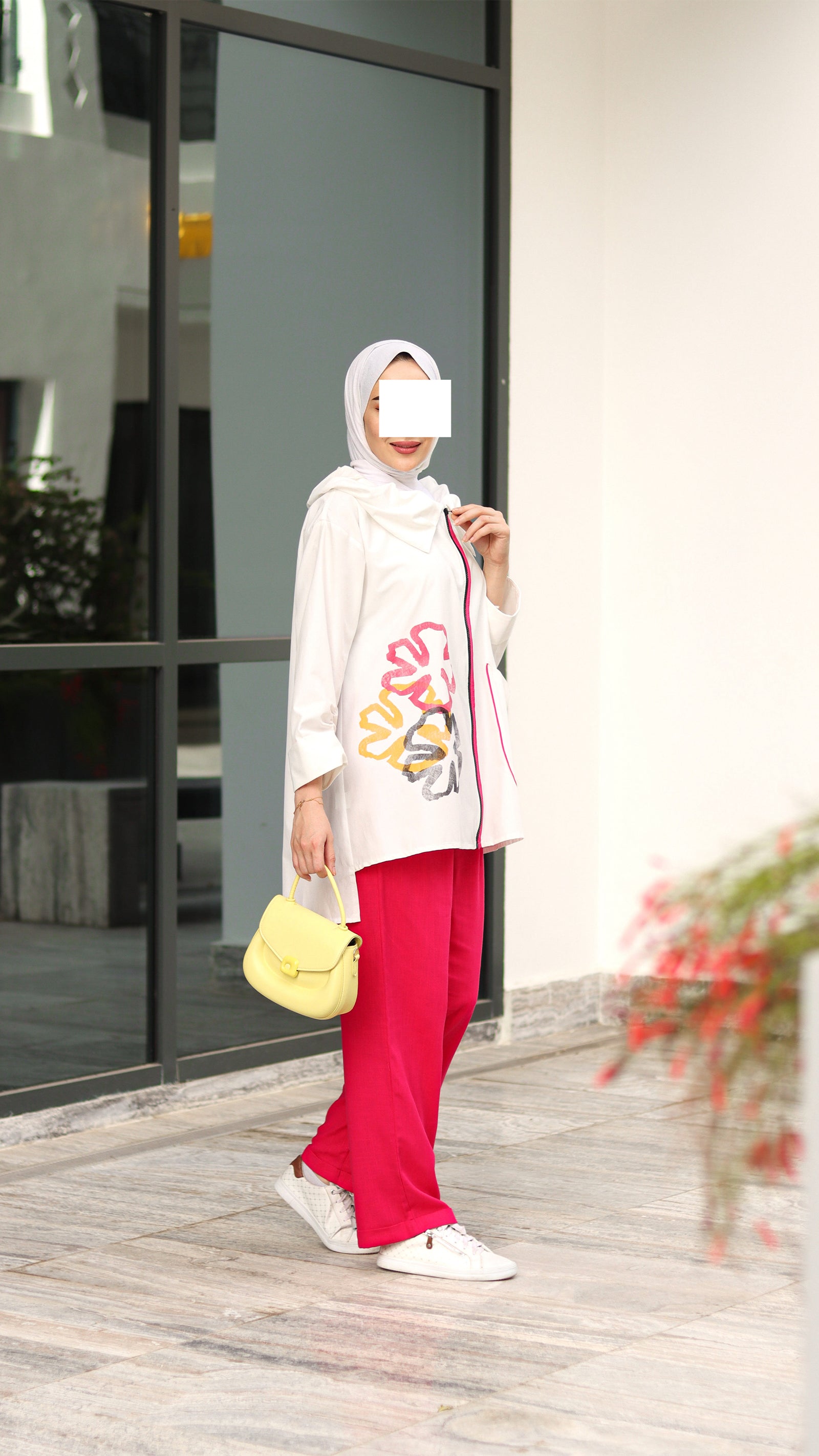 Floral Edge Poplin Jacket