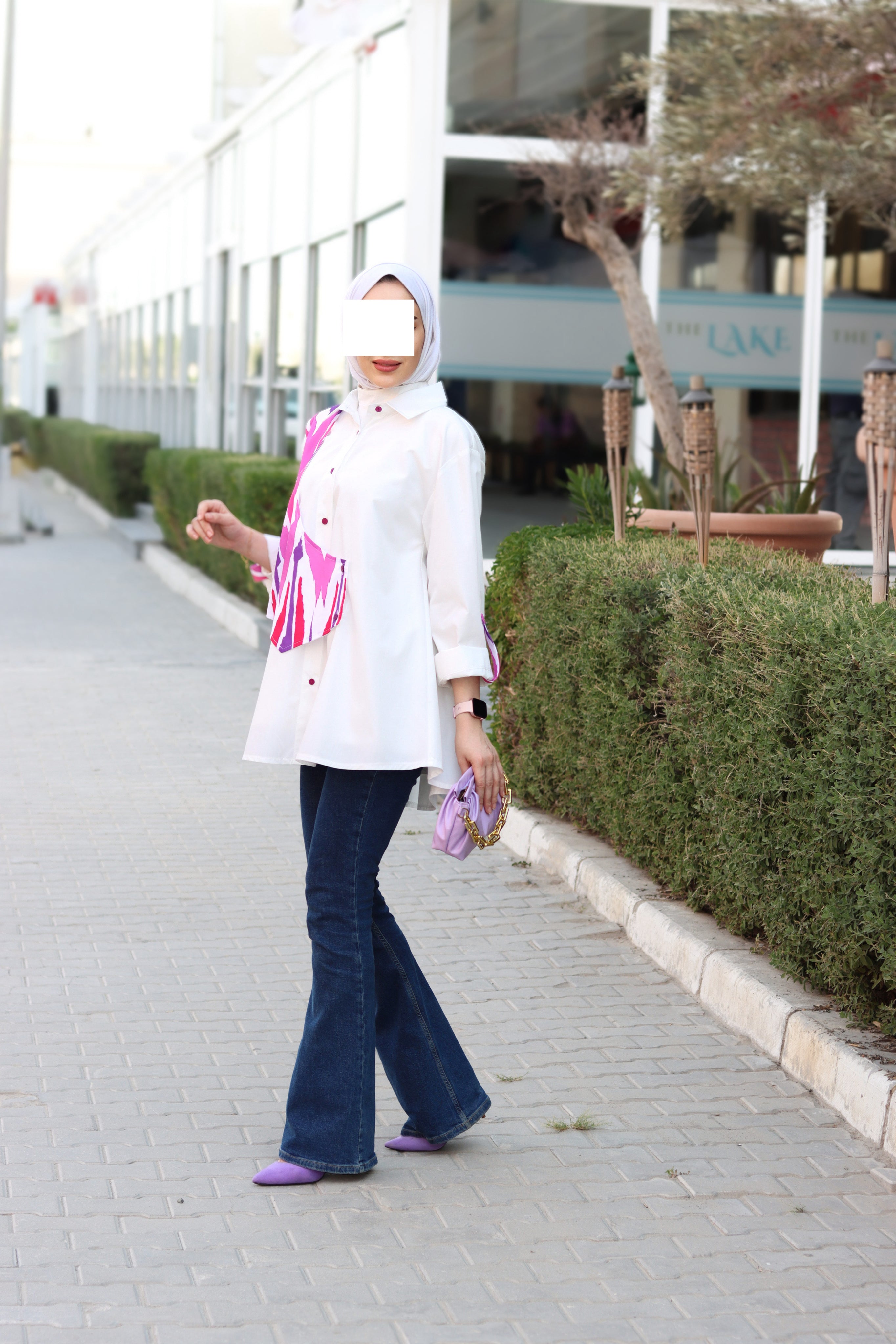 Brushstroke Poplin Shirt