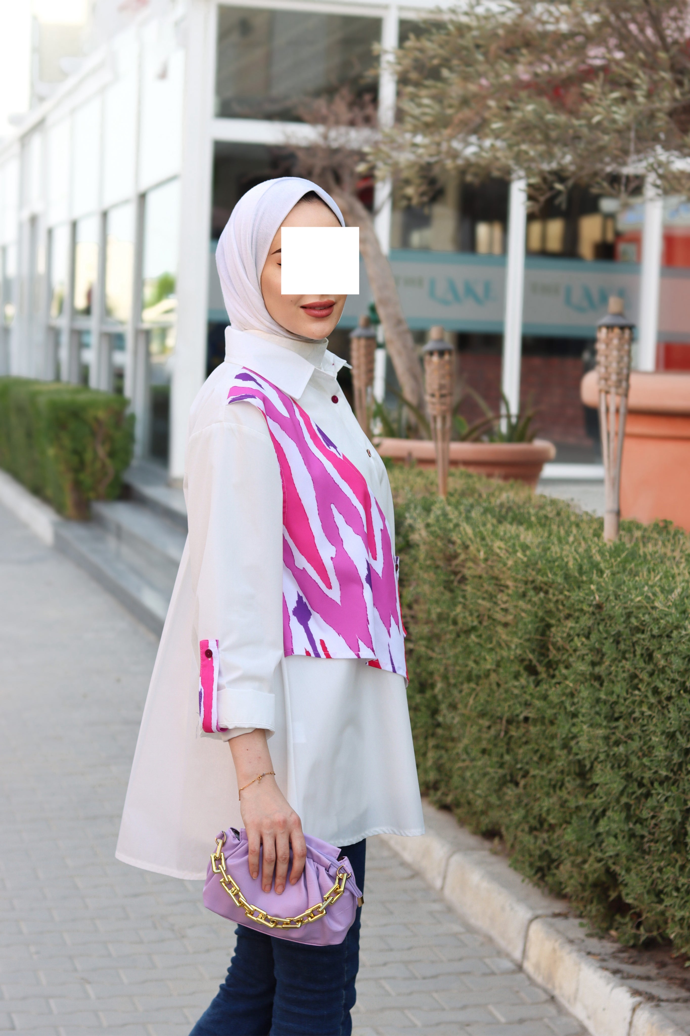 Brushstroke Poplin Shirt