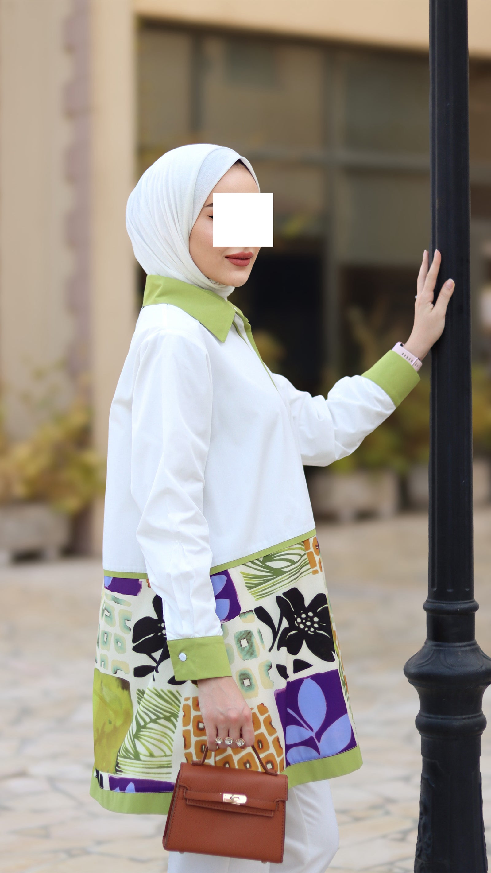 Olive Block Shirt