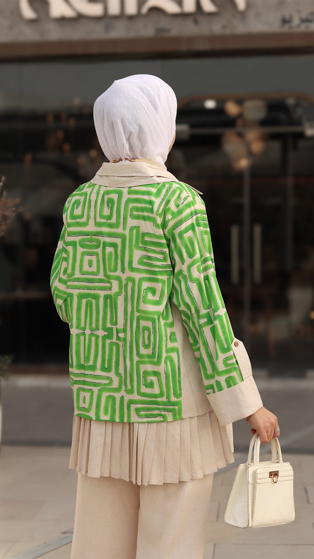 Green Linen Jacket
