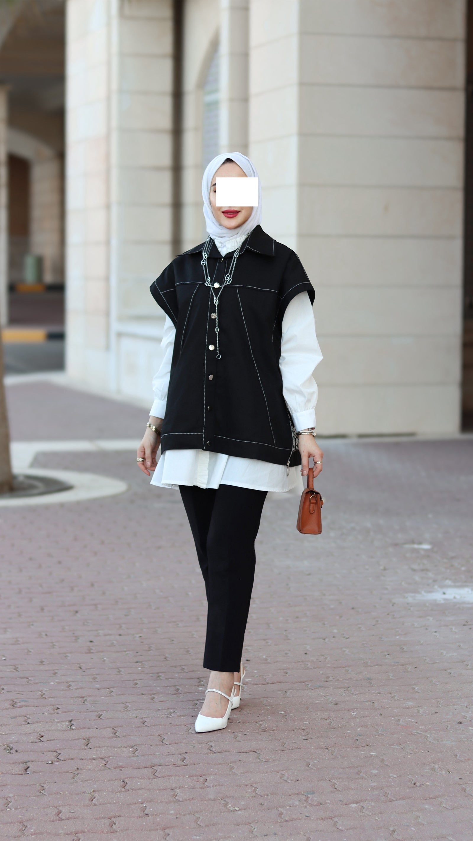 Contrast Stitch Poplin Jacket