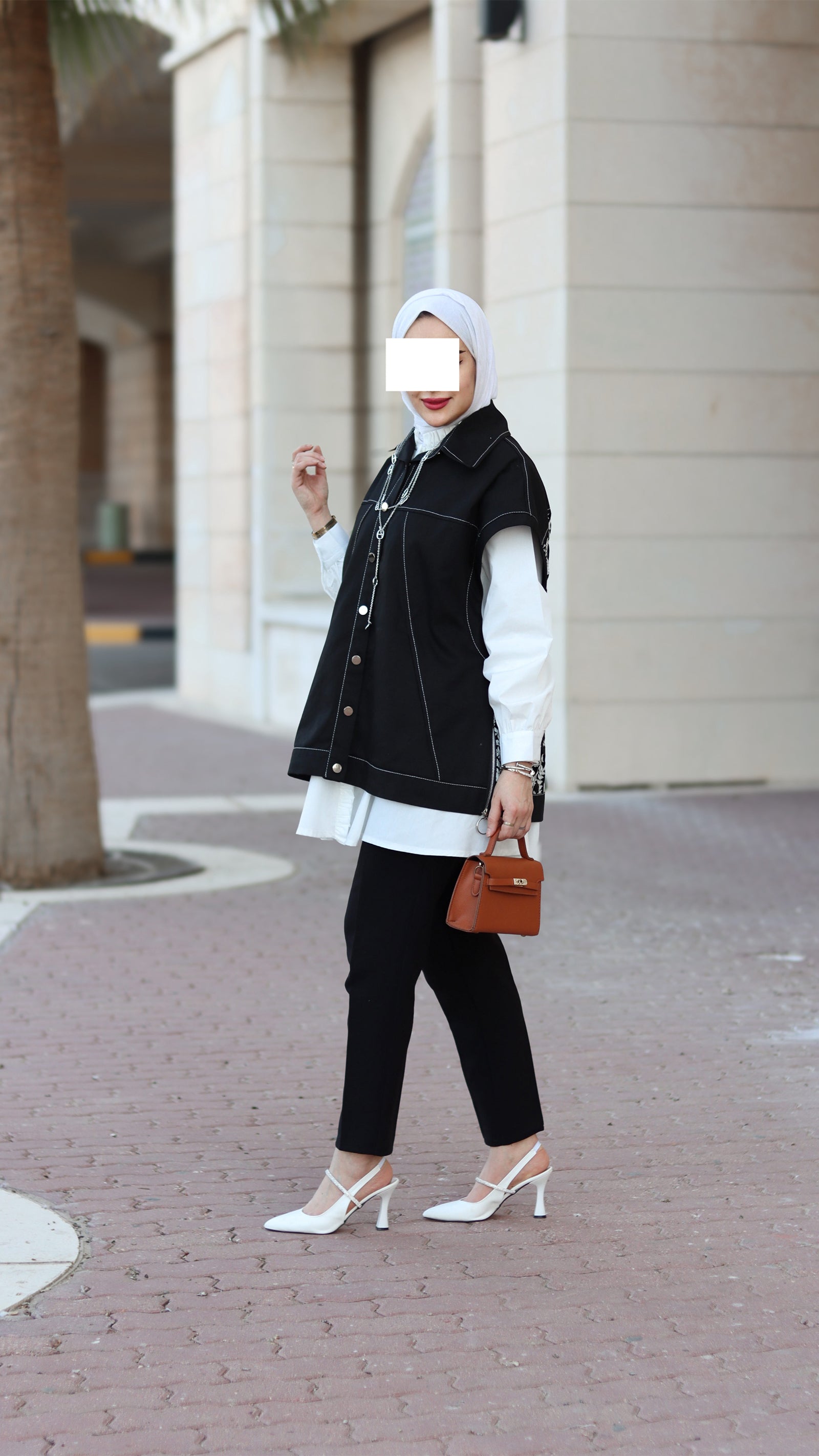 Contrast Stitch Poplin Jacket