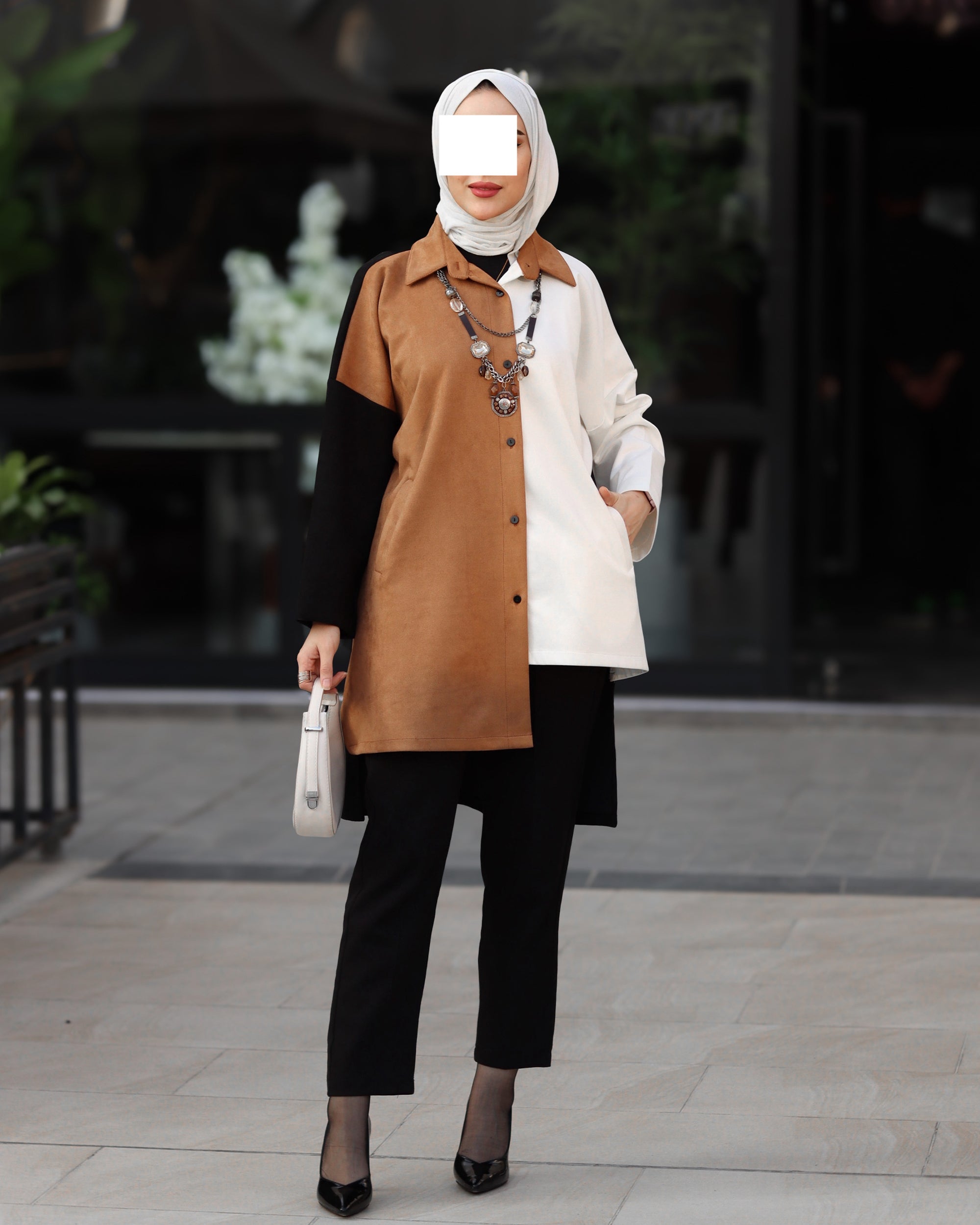 Classic Chamois Shirt – Camel & Off-White