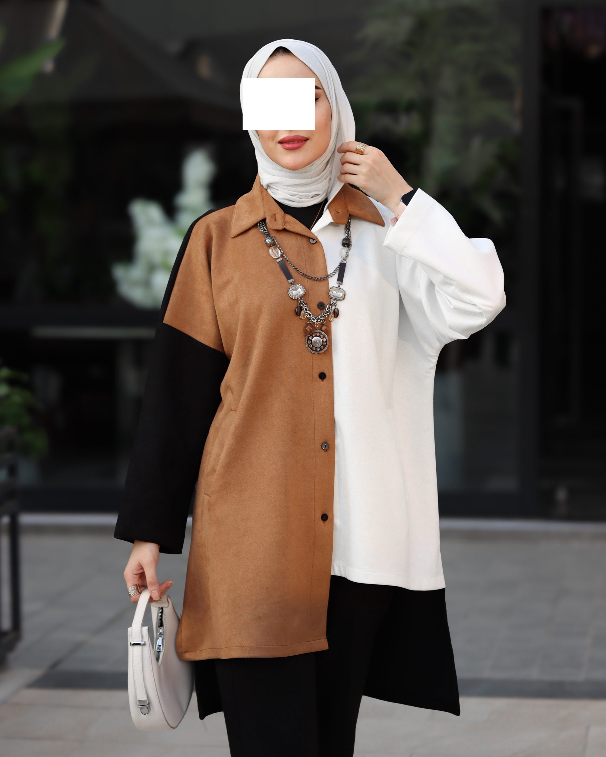 Classic Chamois Shirt – Camel & Off-White