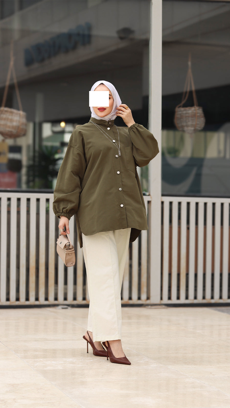 Button Poplin Shirt