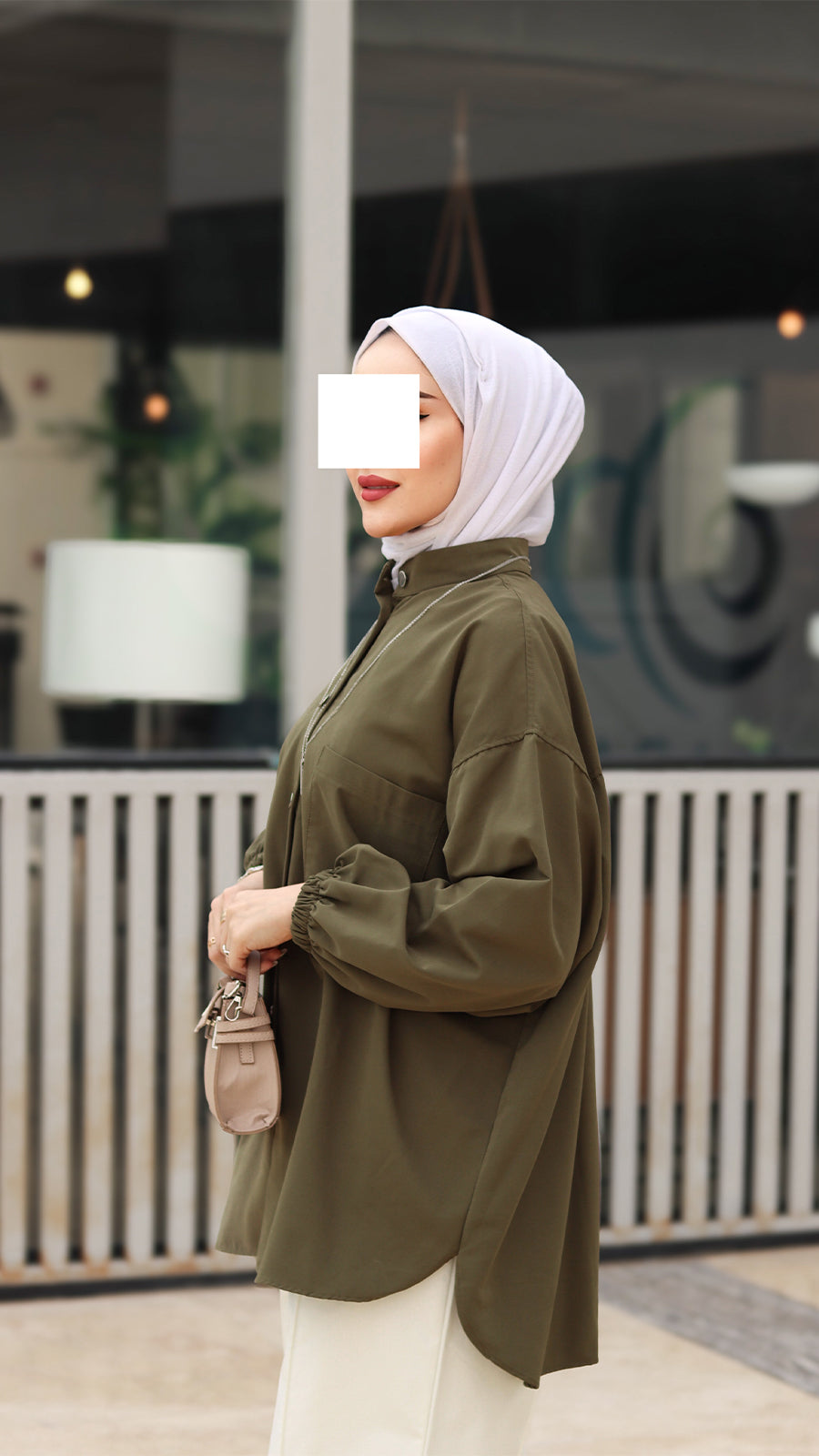 Button Poplin Shirt
