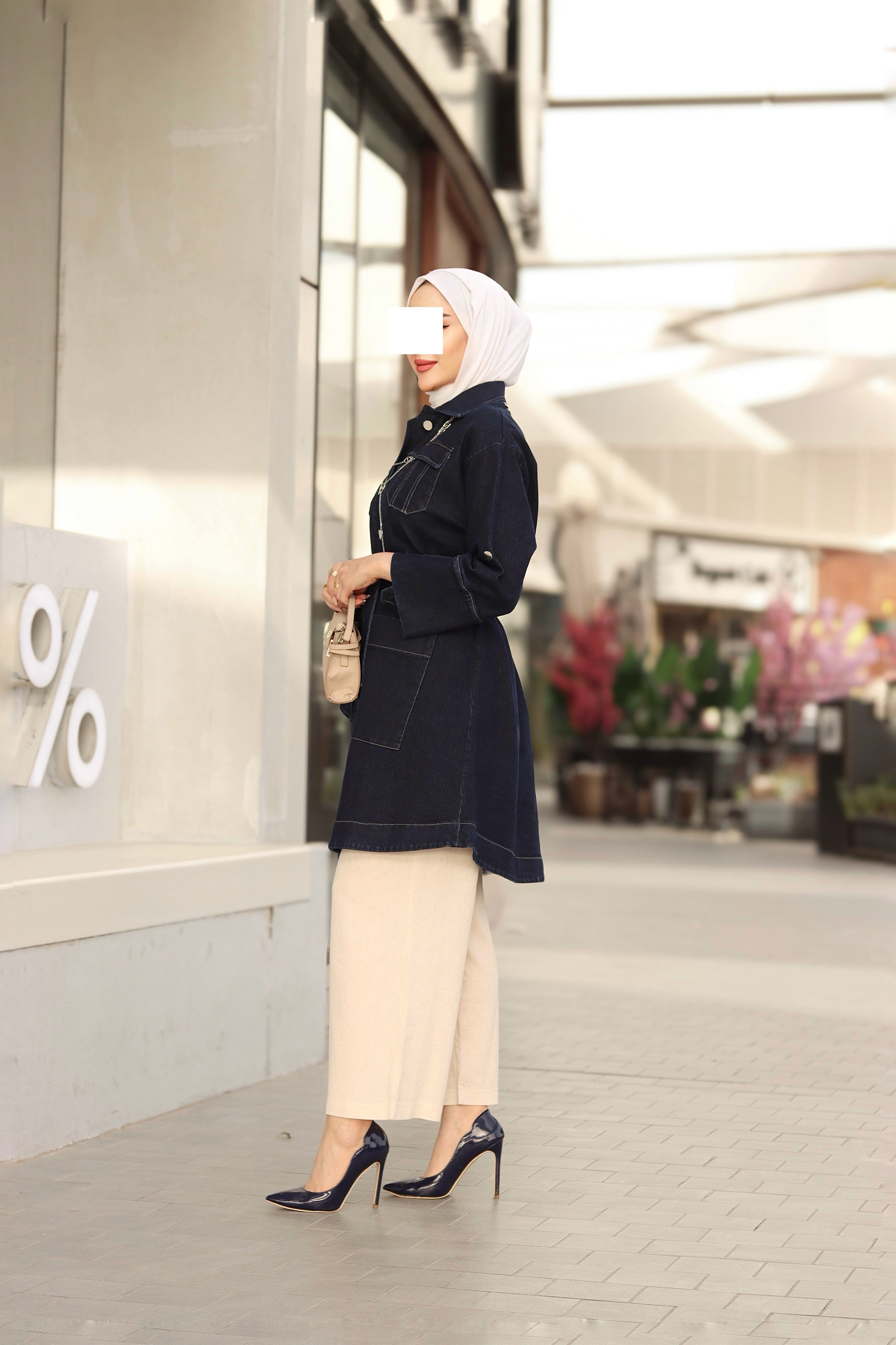 Belted Jeans Jacket
