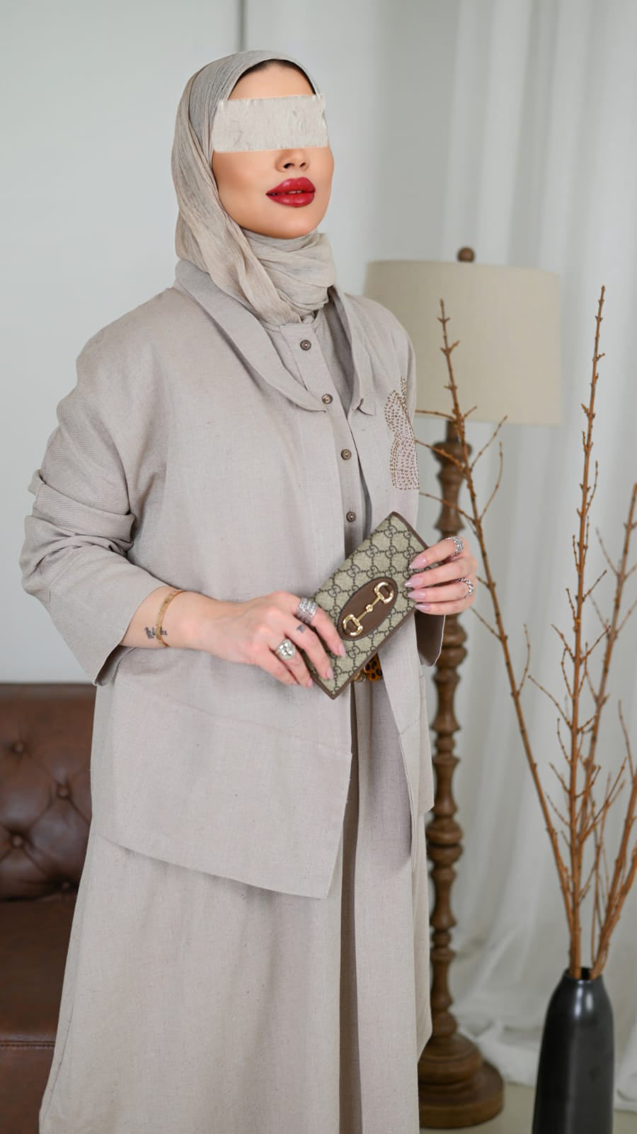 Noor Linen Ensemble Dress