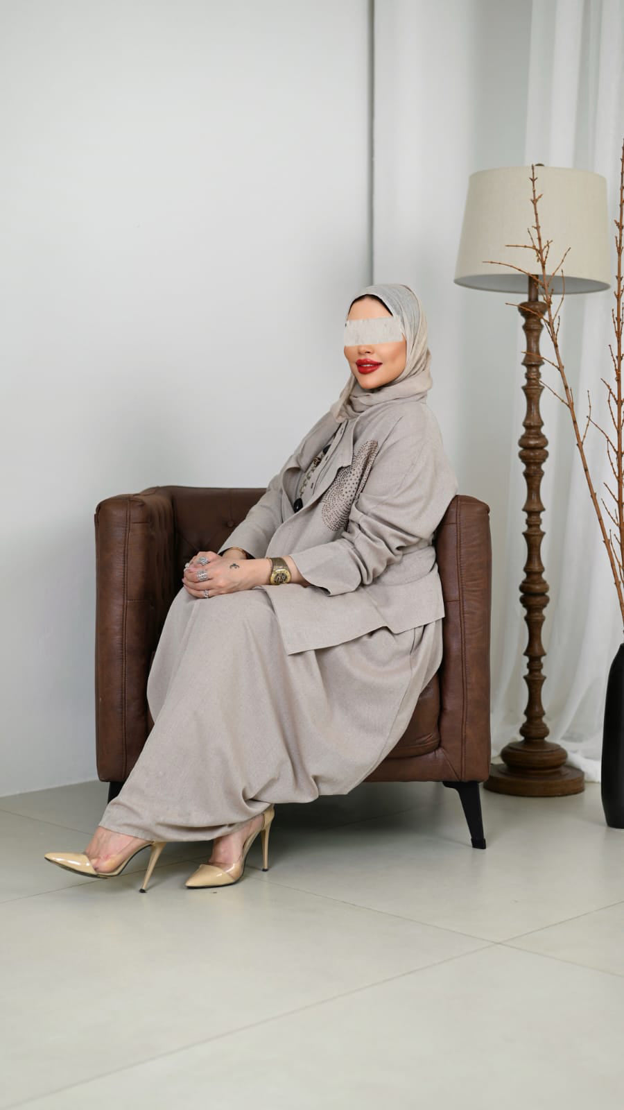 Noor Linen Ensemble Dress