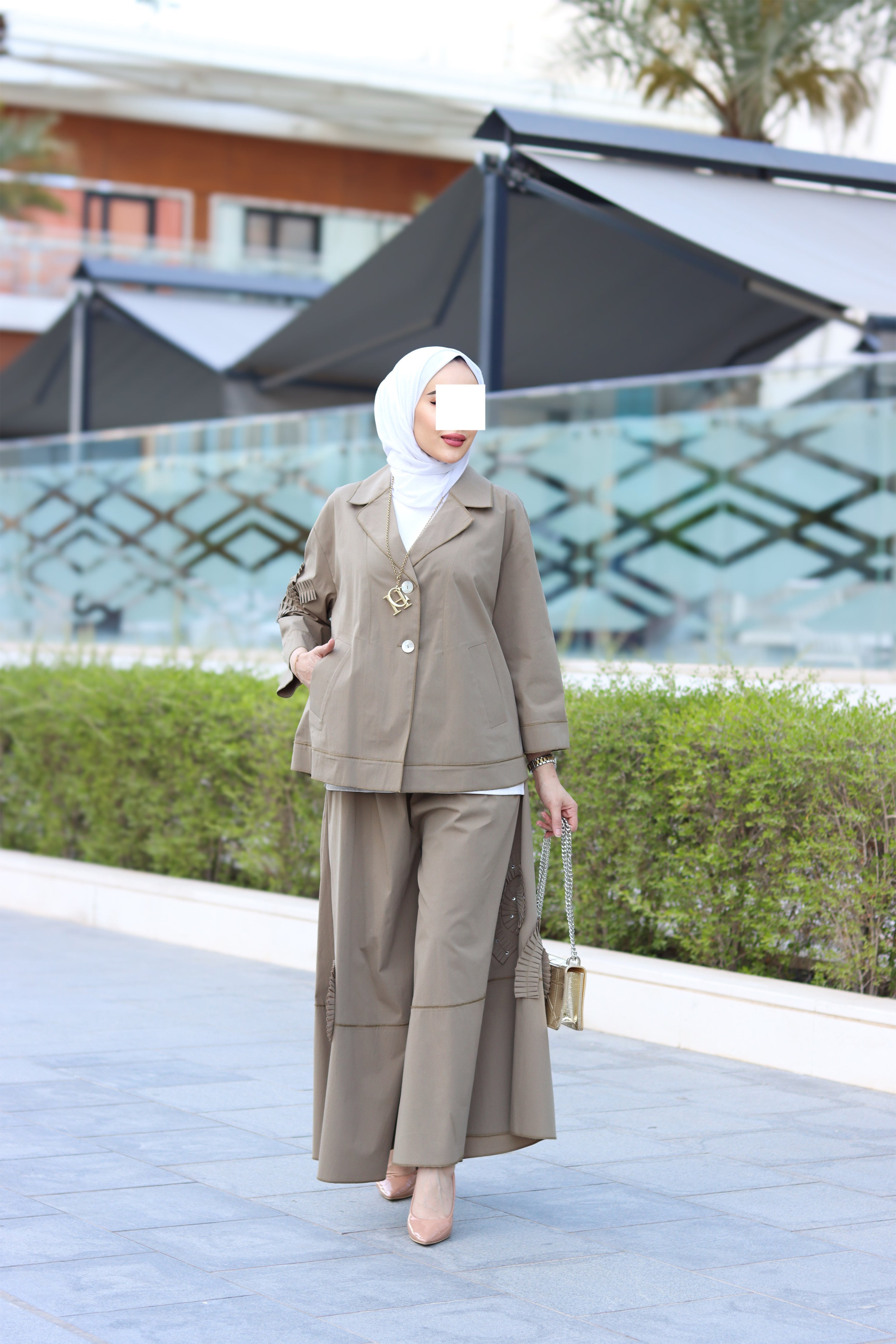 Max Mara Pleated Detail Set