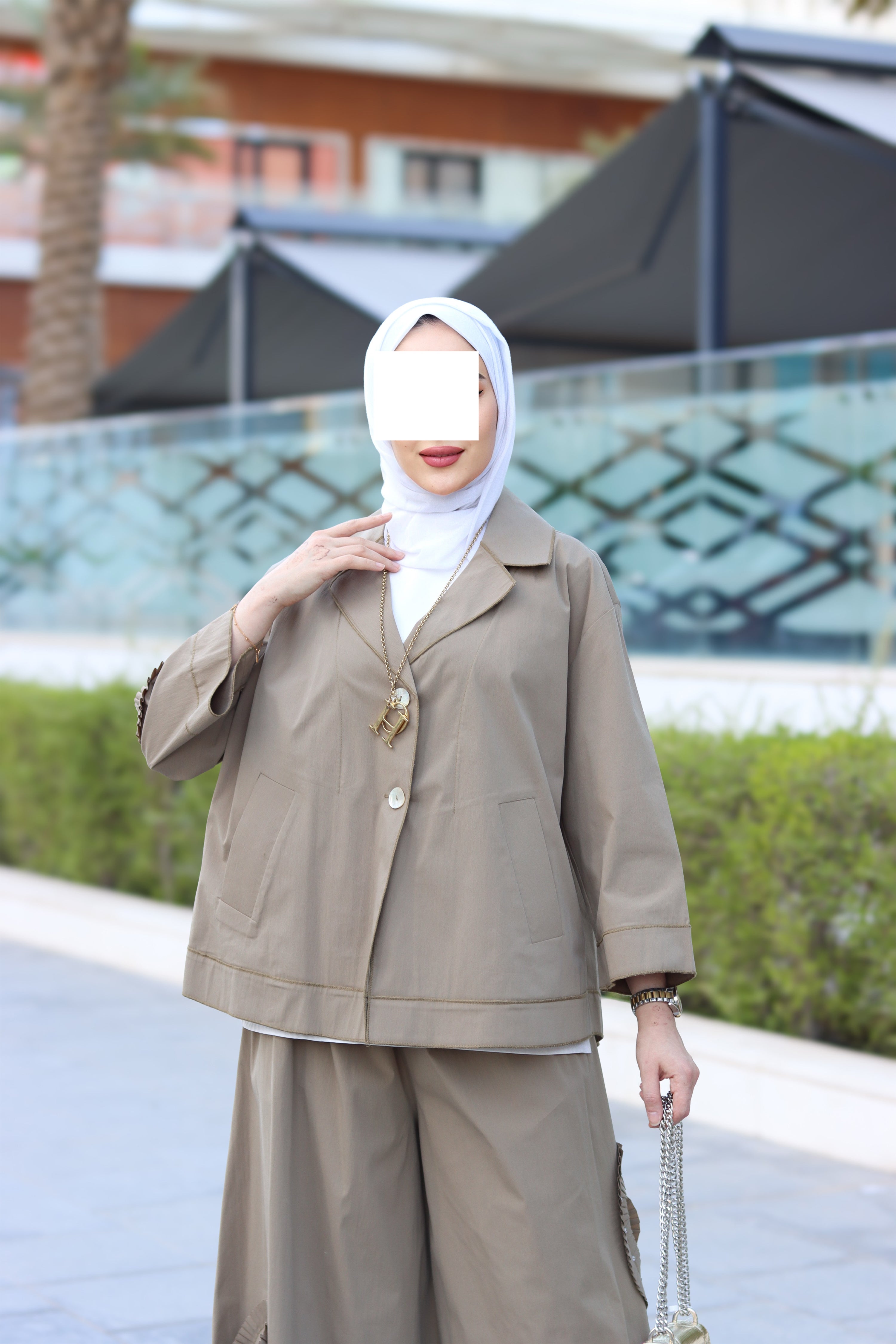 Max Mara Pleated Detail Set