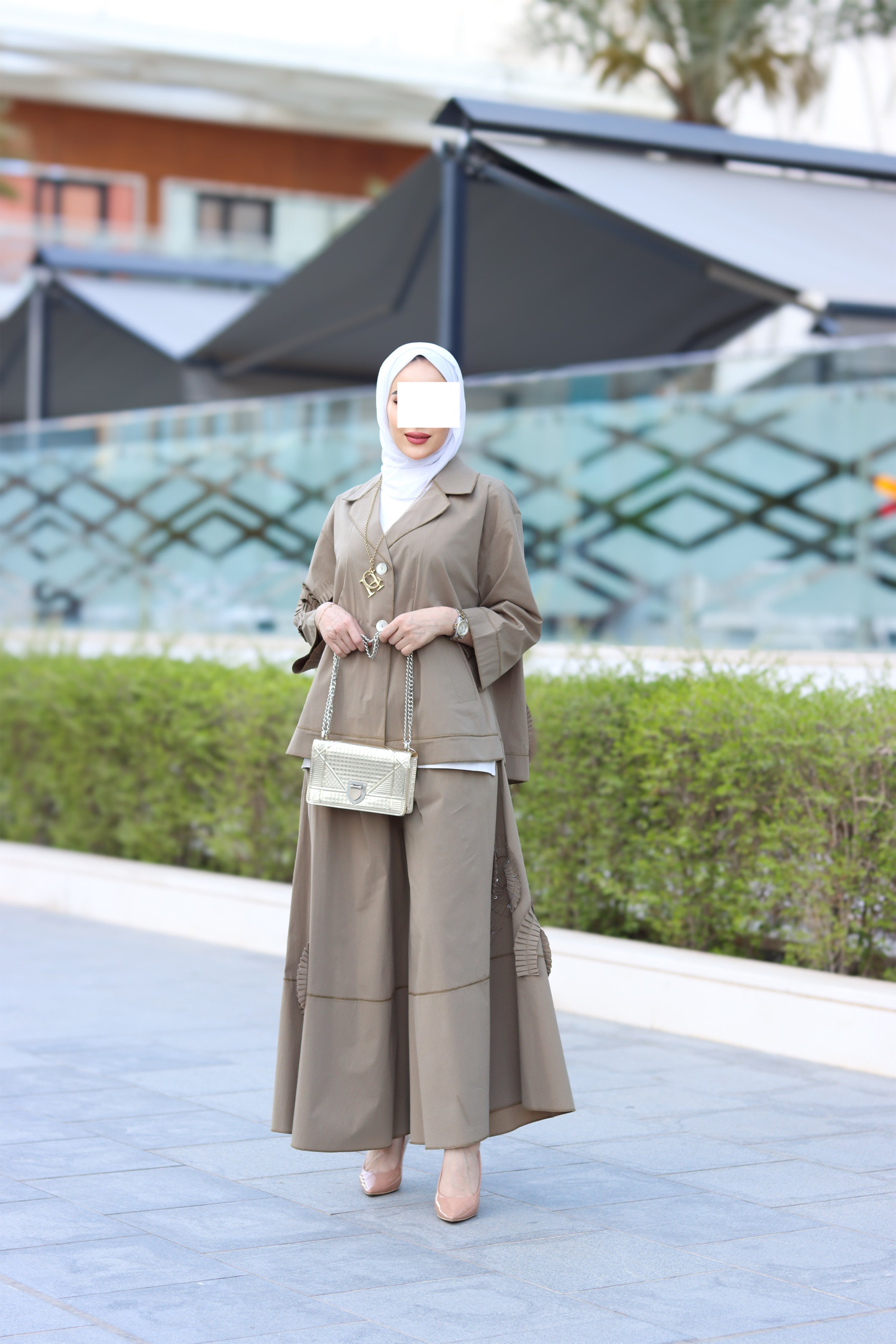 Max Mara Pleated Detail Set