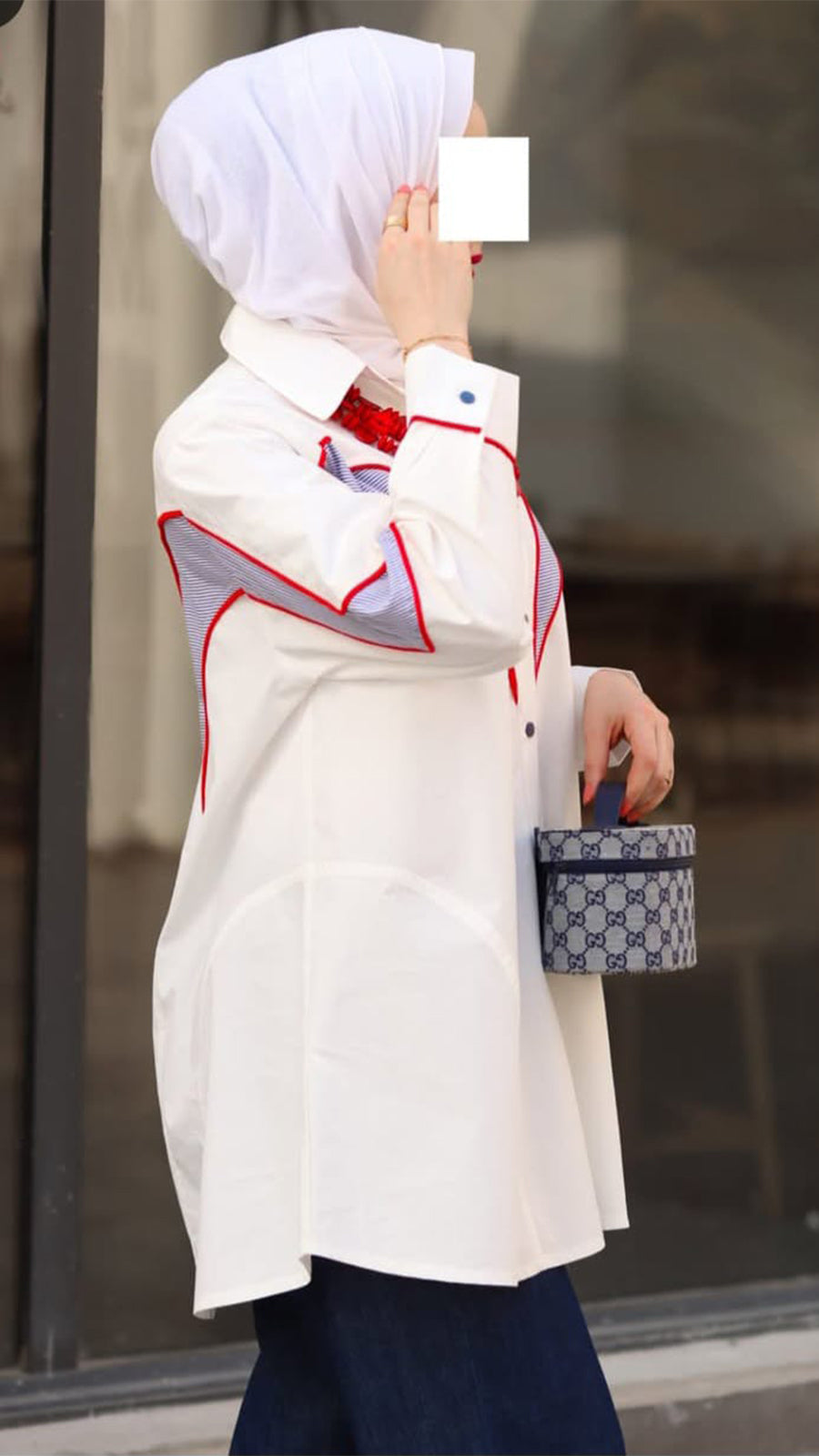 Red Stitch Poplin Shirt