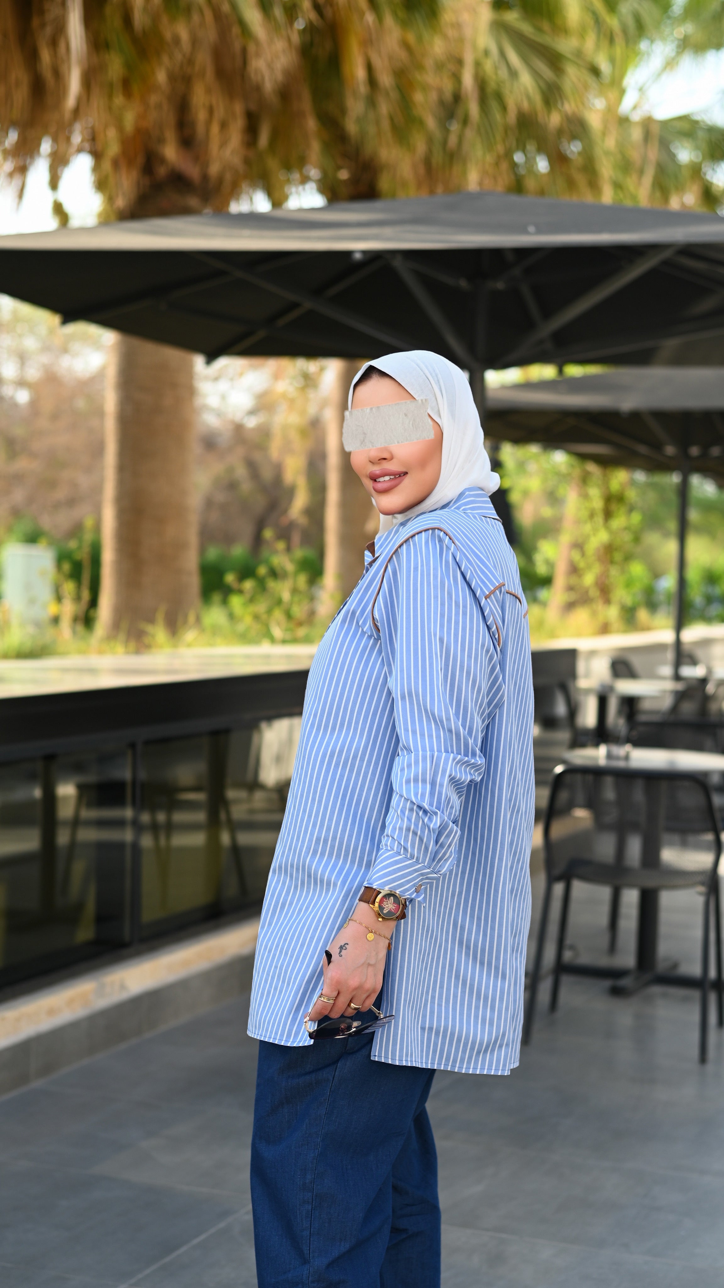 Striped Poplin Shirt