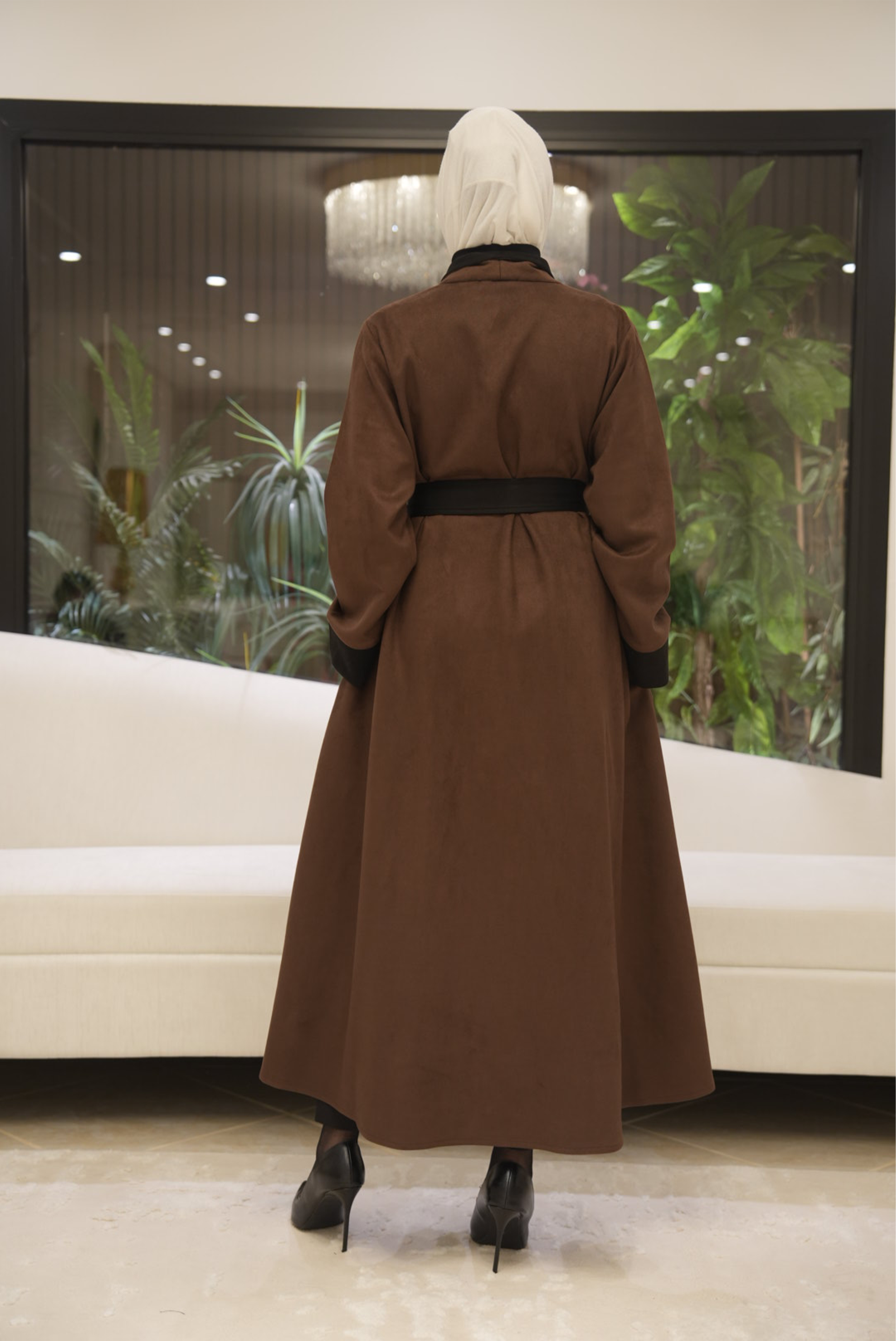 Mocha Chamois Belted Jacket