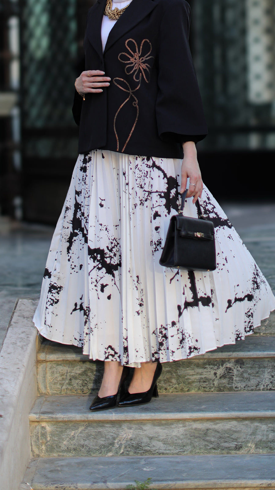 Black and White Skirt
