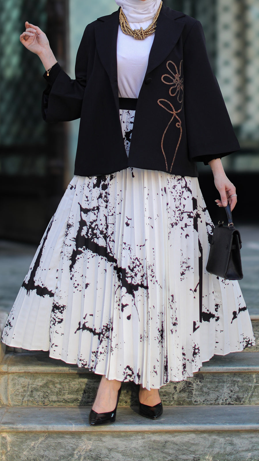Black and White Skirt