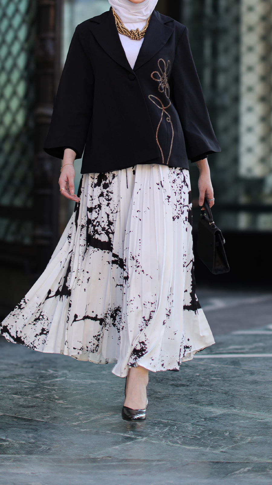 Black and White Skirt