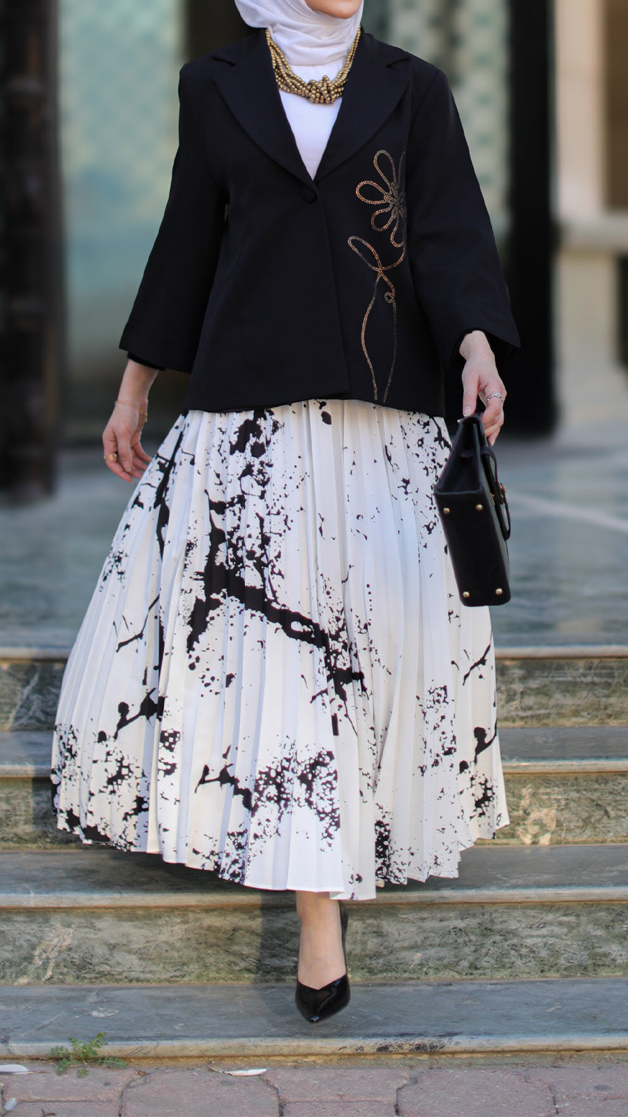 Black and White Skirt