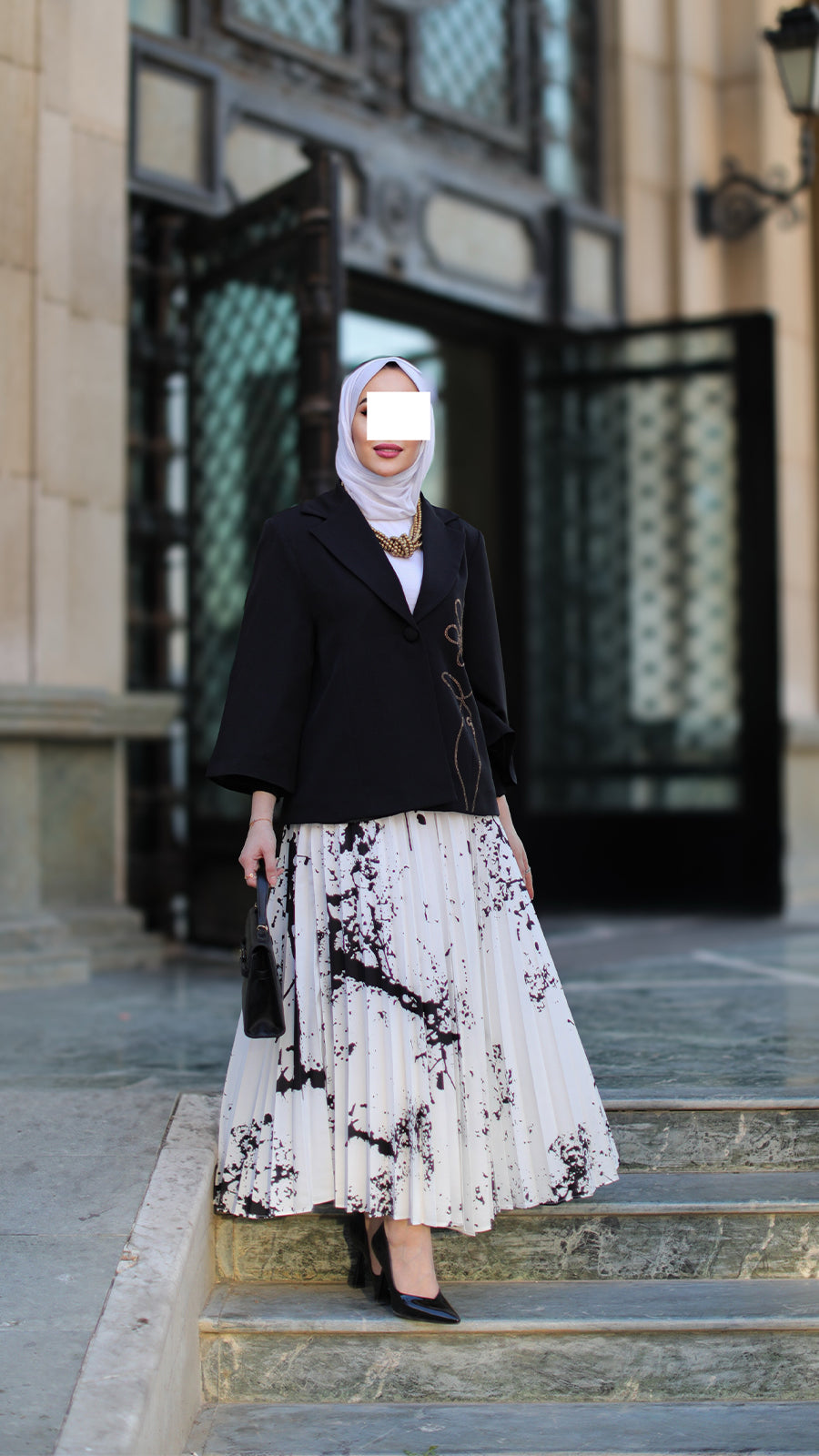 Black and White Skirt