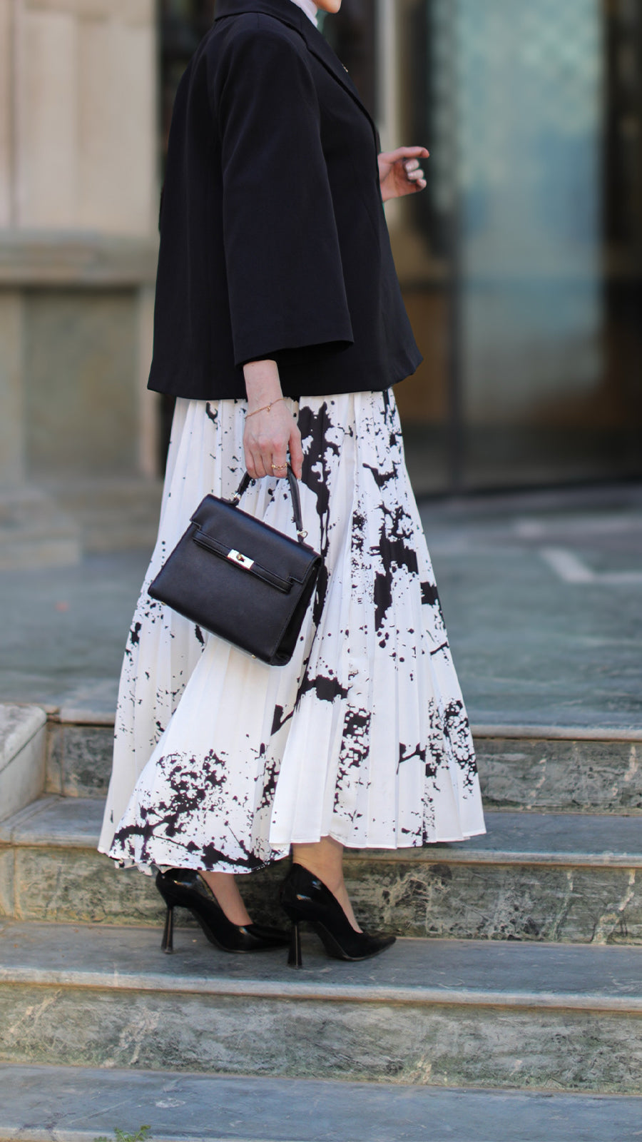 Black and White Skirt