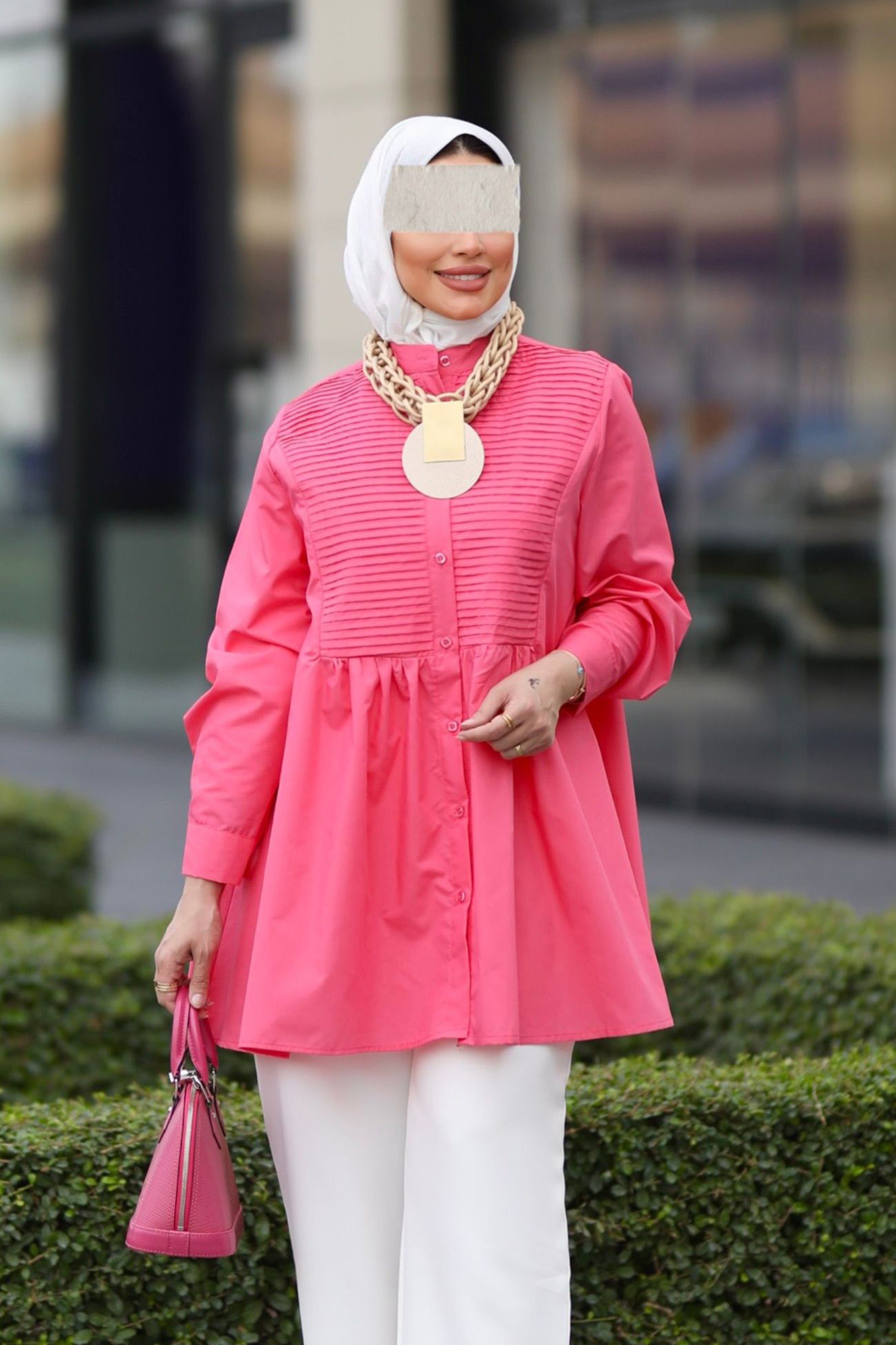 Pink Poplin Shirt