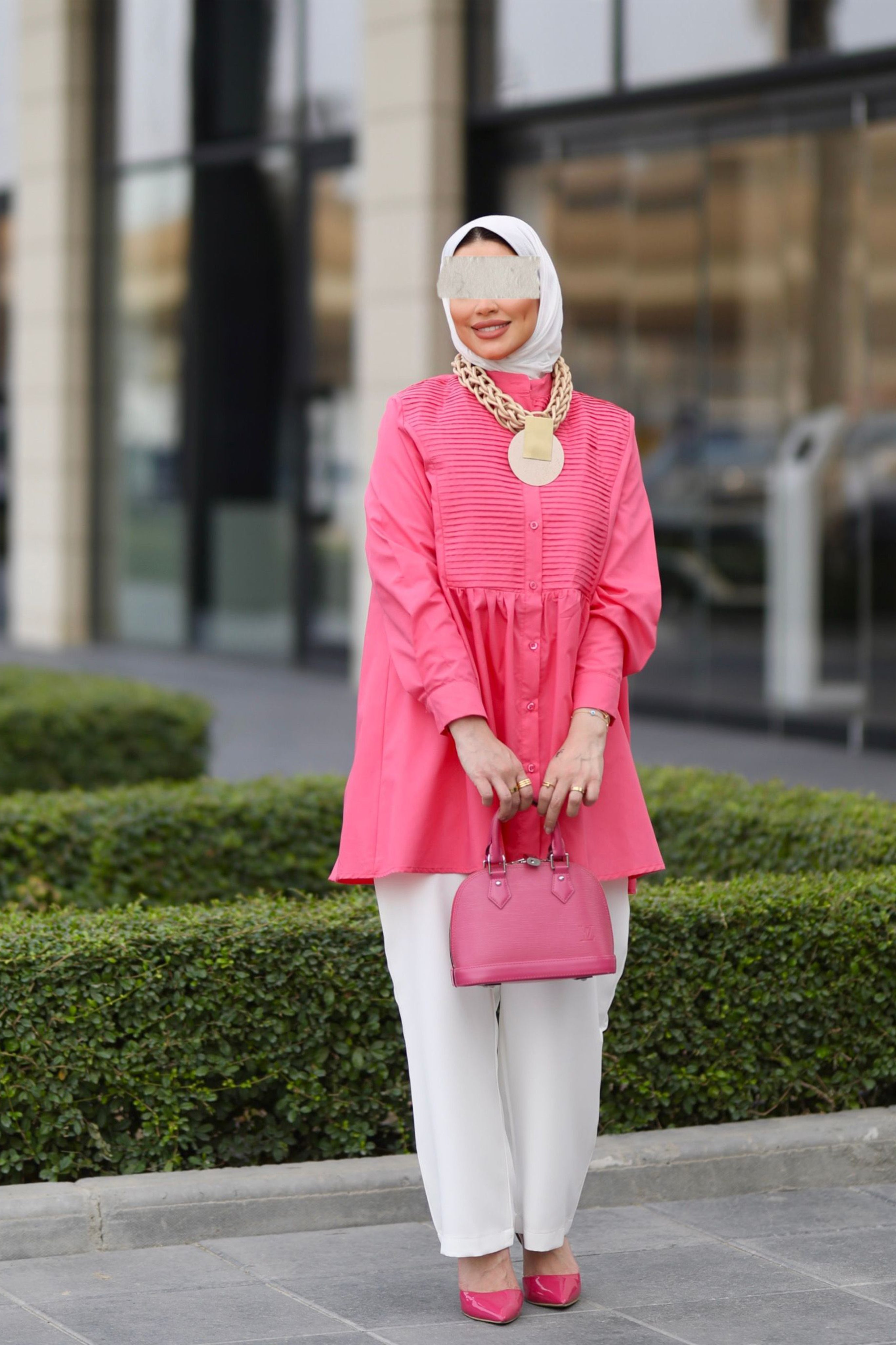 Pink Poplin Shirt