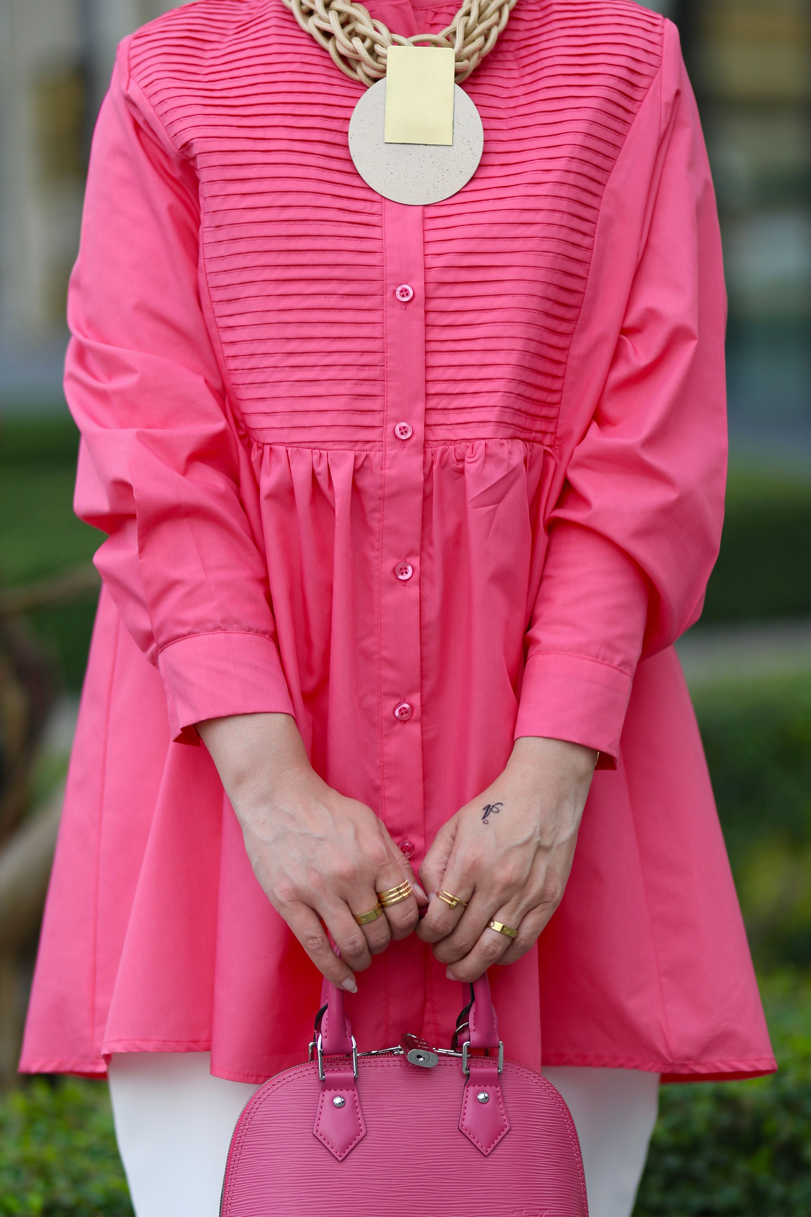 Pink Poplin Shirt