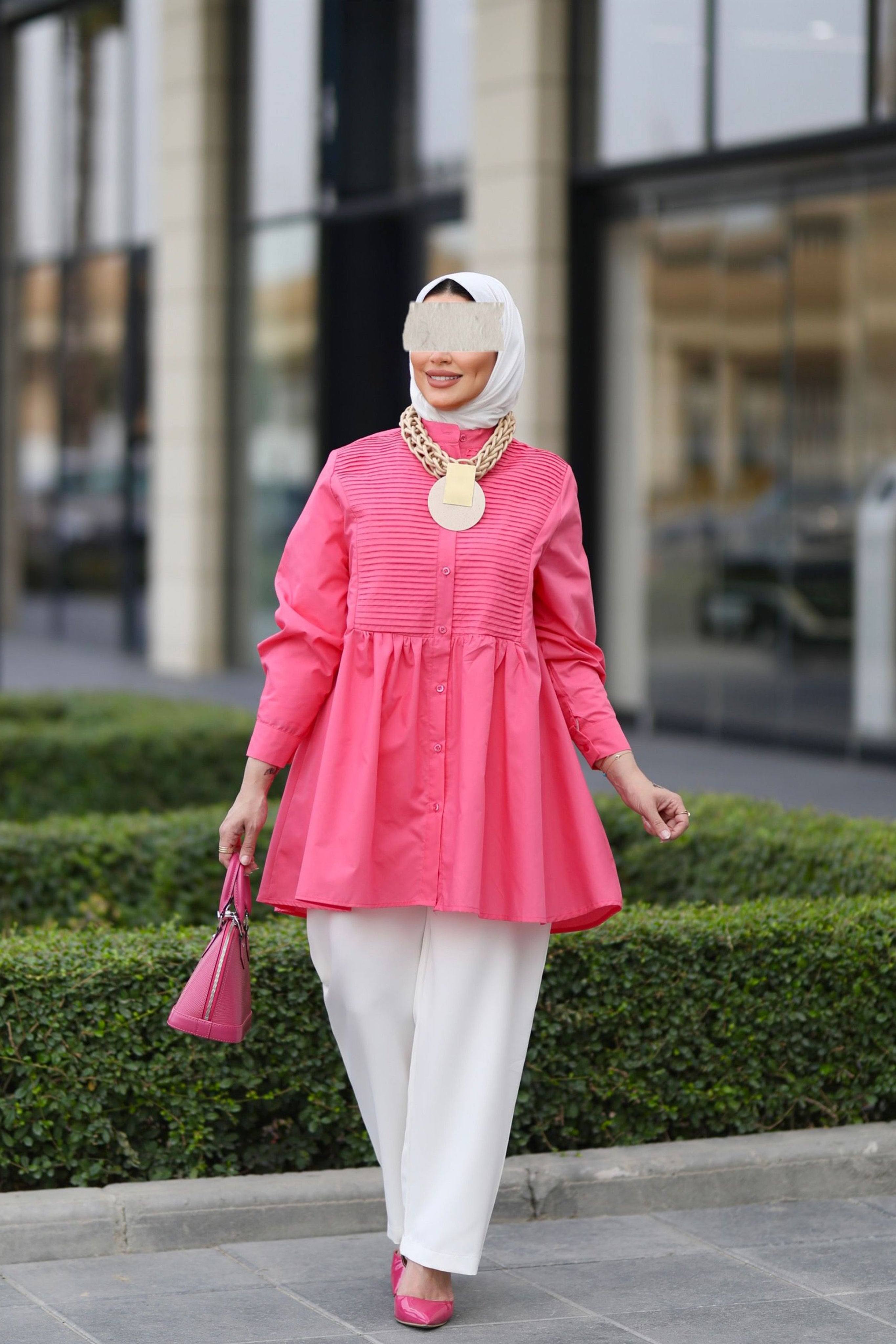 Pink Poplin Shirt