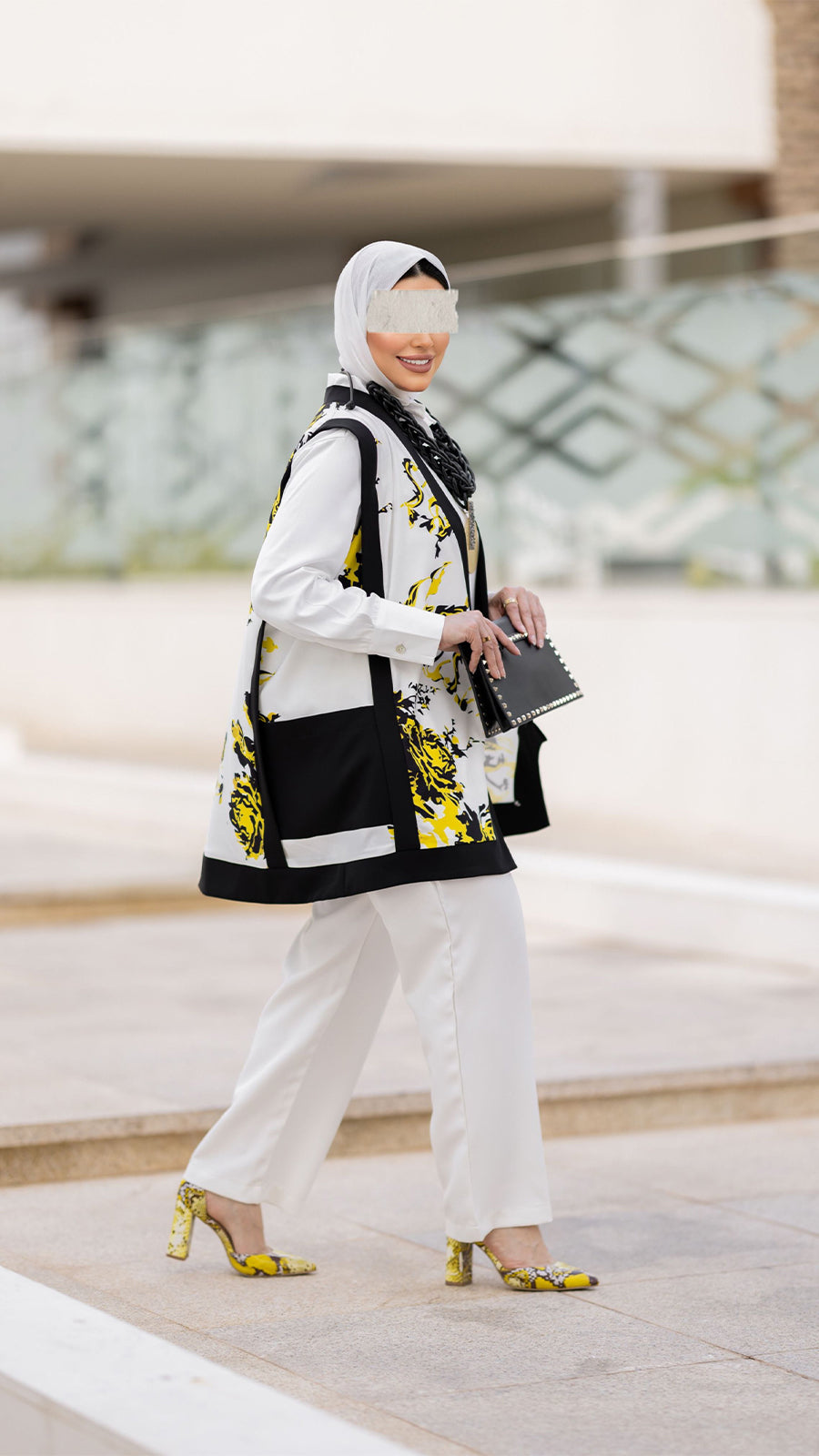 Yellow Accent Vest