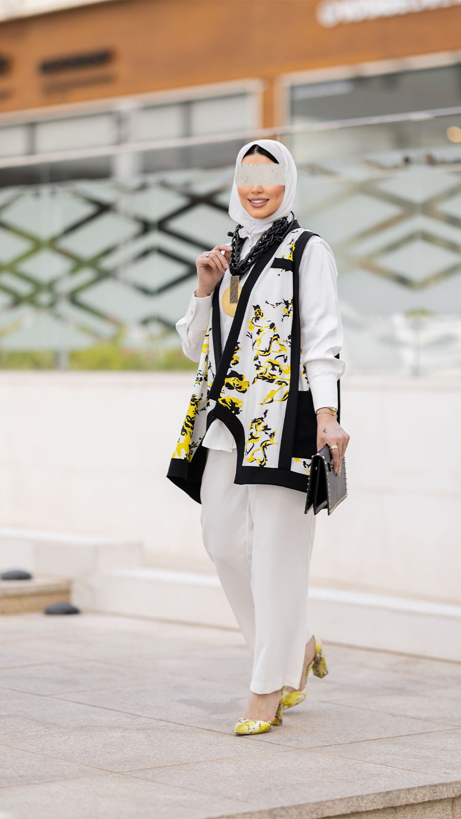Yellow Accent Vest