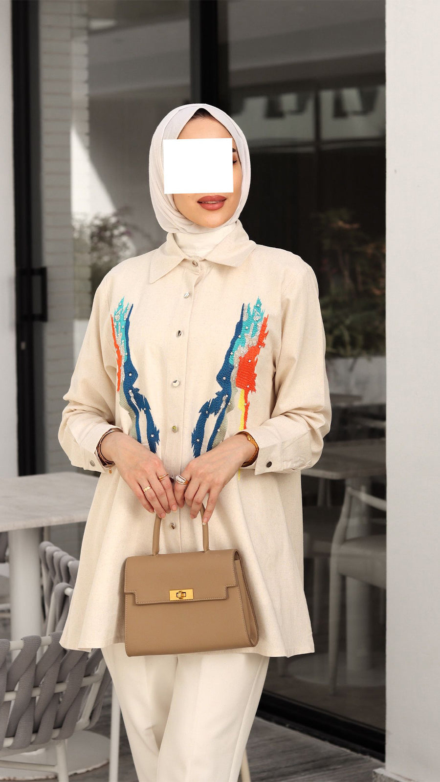 Art Stroke Linen Shirt