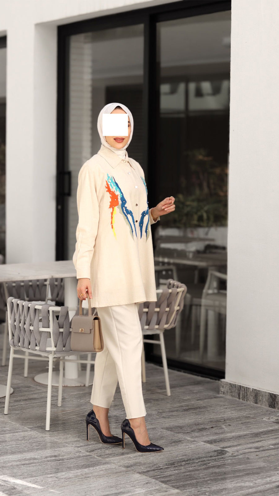 Art Stroke Linen Shirt