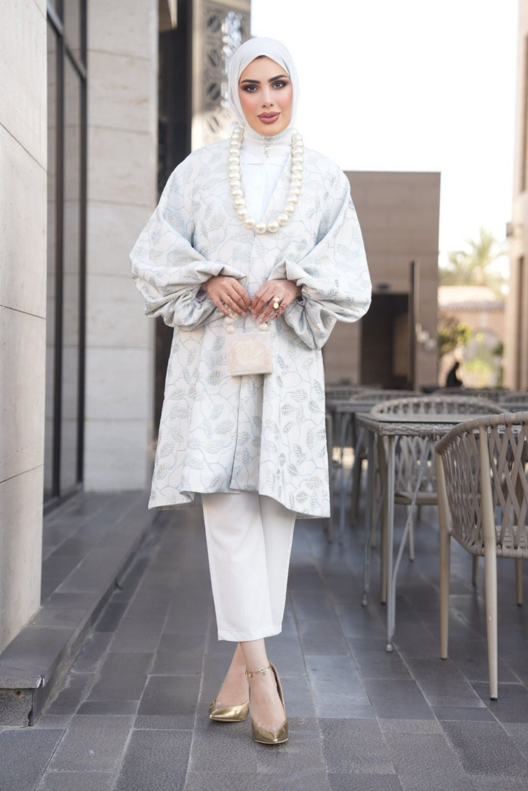 Floral Jacquard Jacket