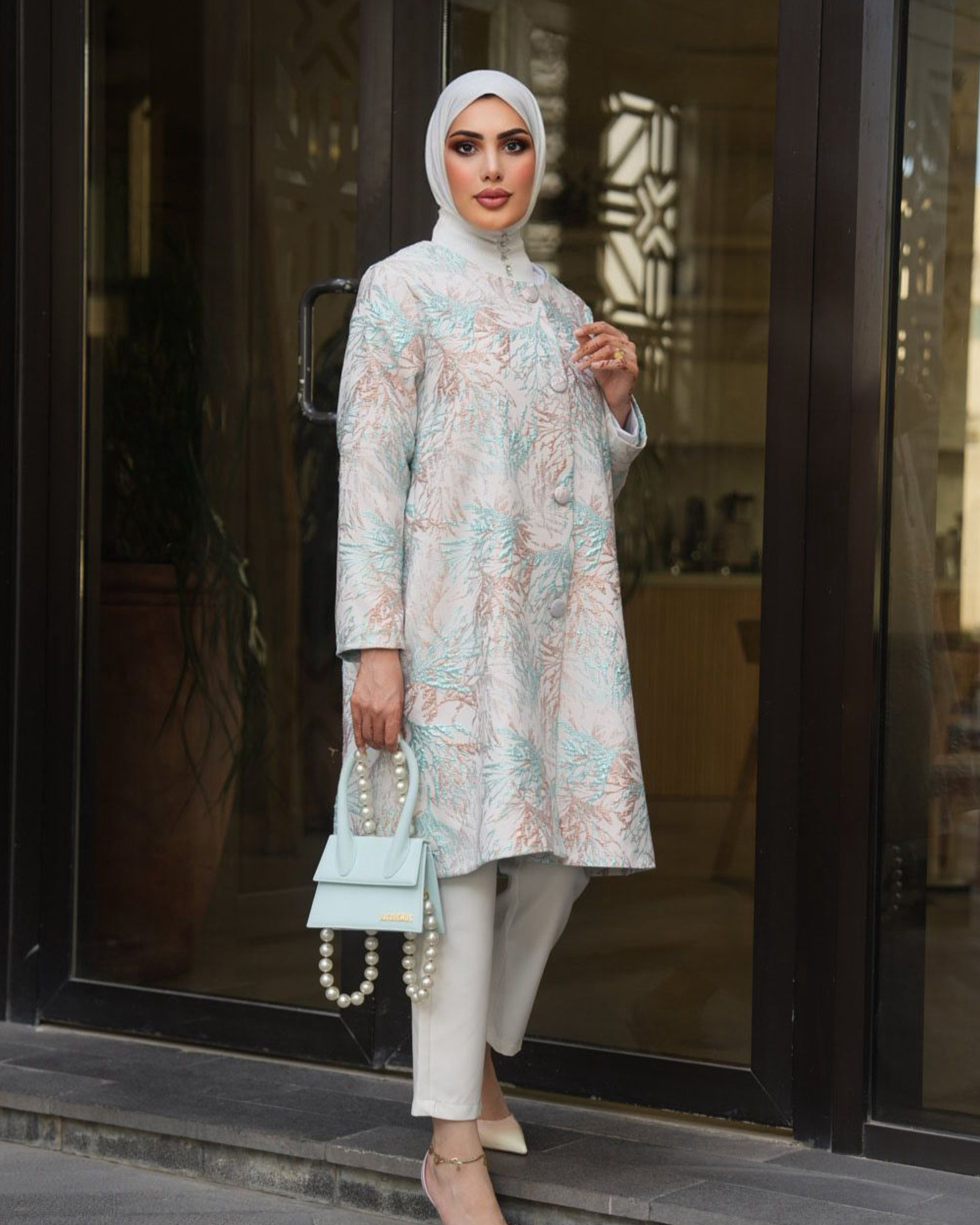 Printed Jacquard Jacket