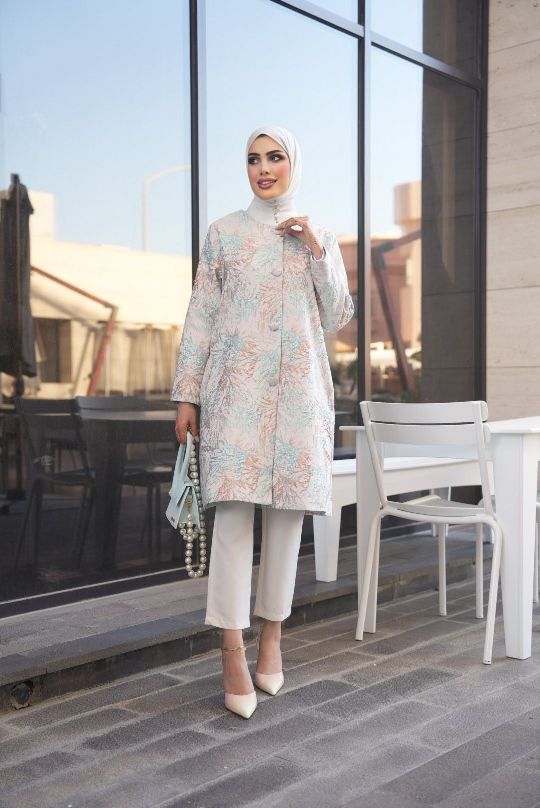 Printed Jacquard Jacket