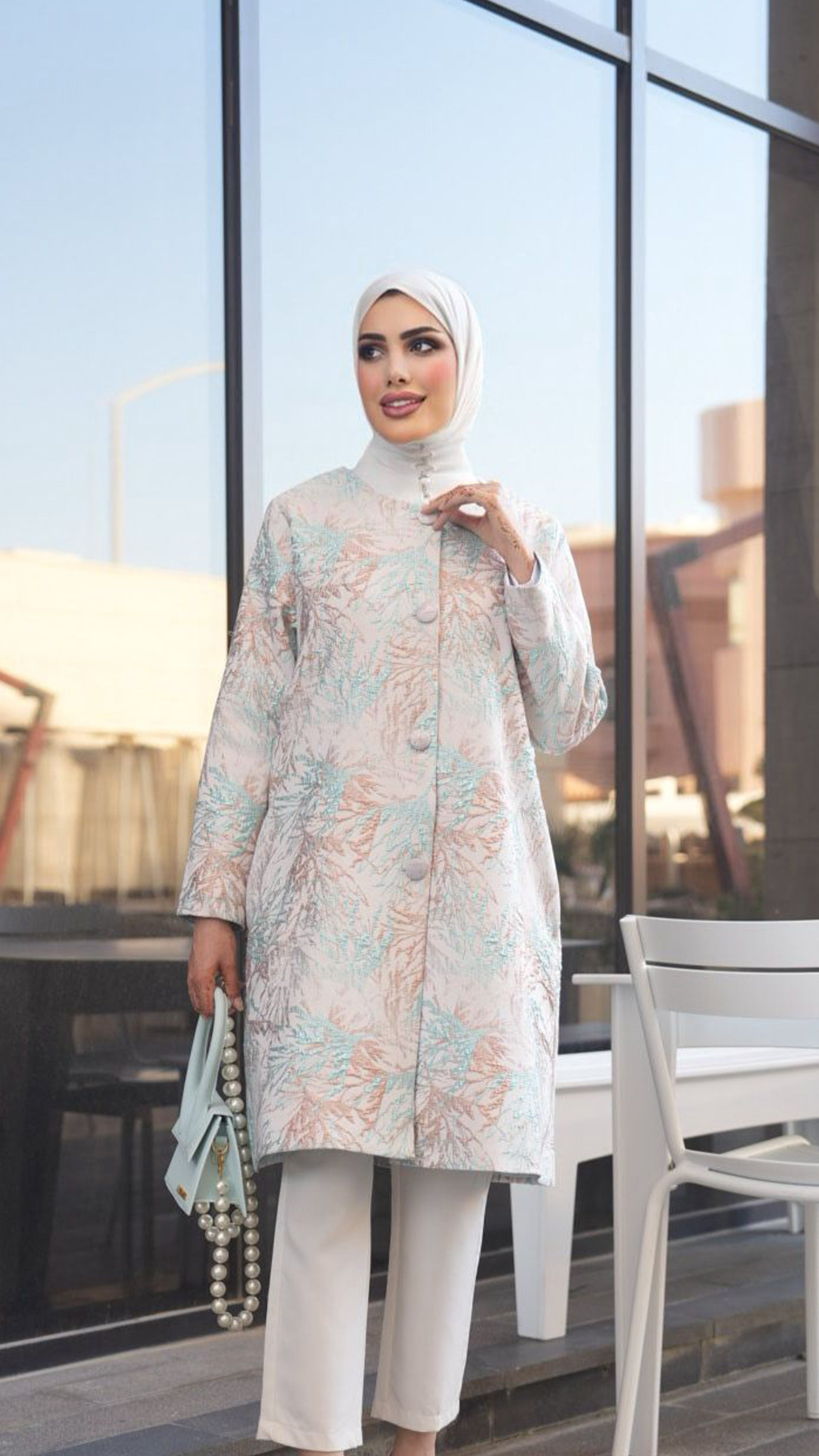 Printed Jacquard Jacket