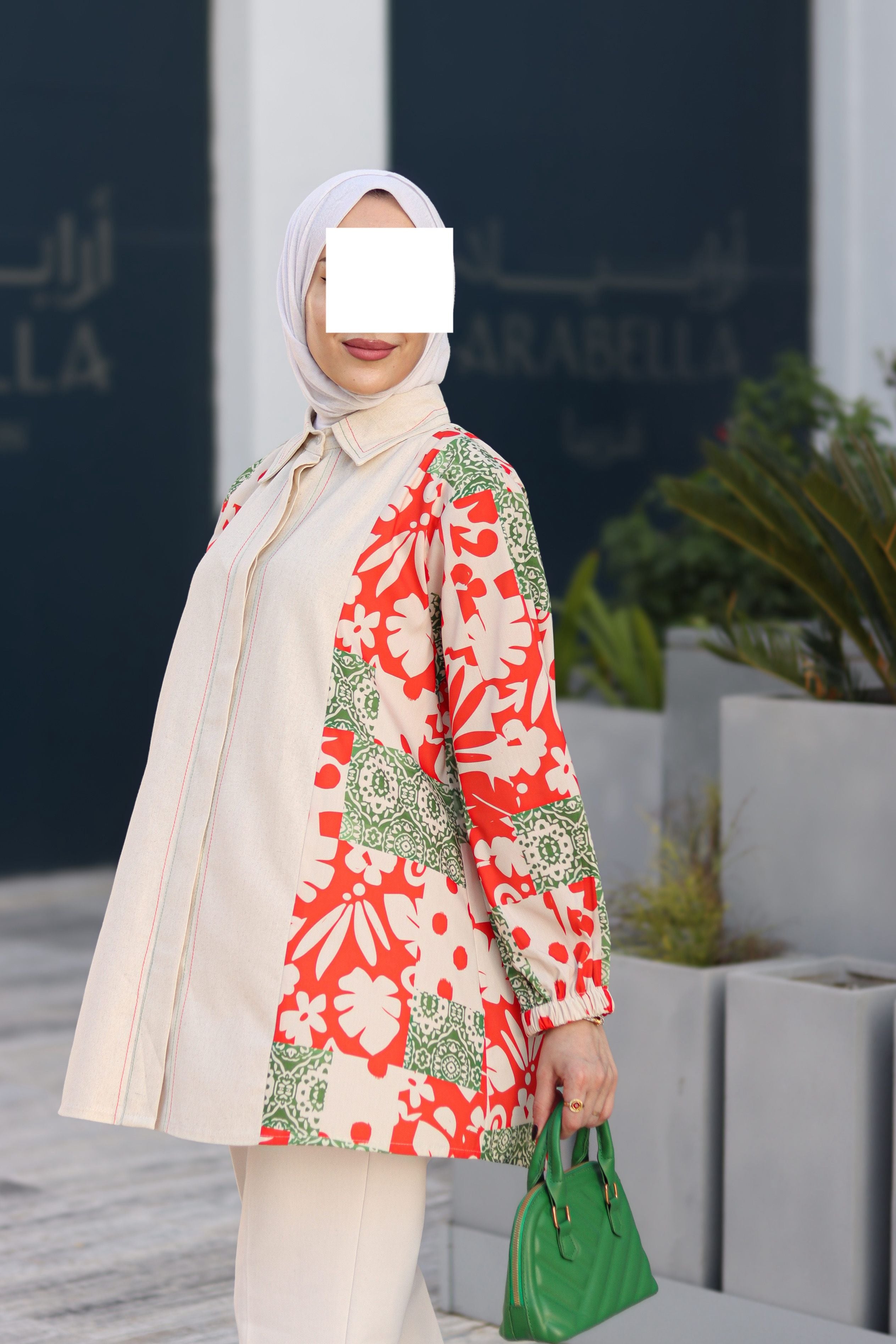 Flora Patch Linen Shirt