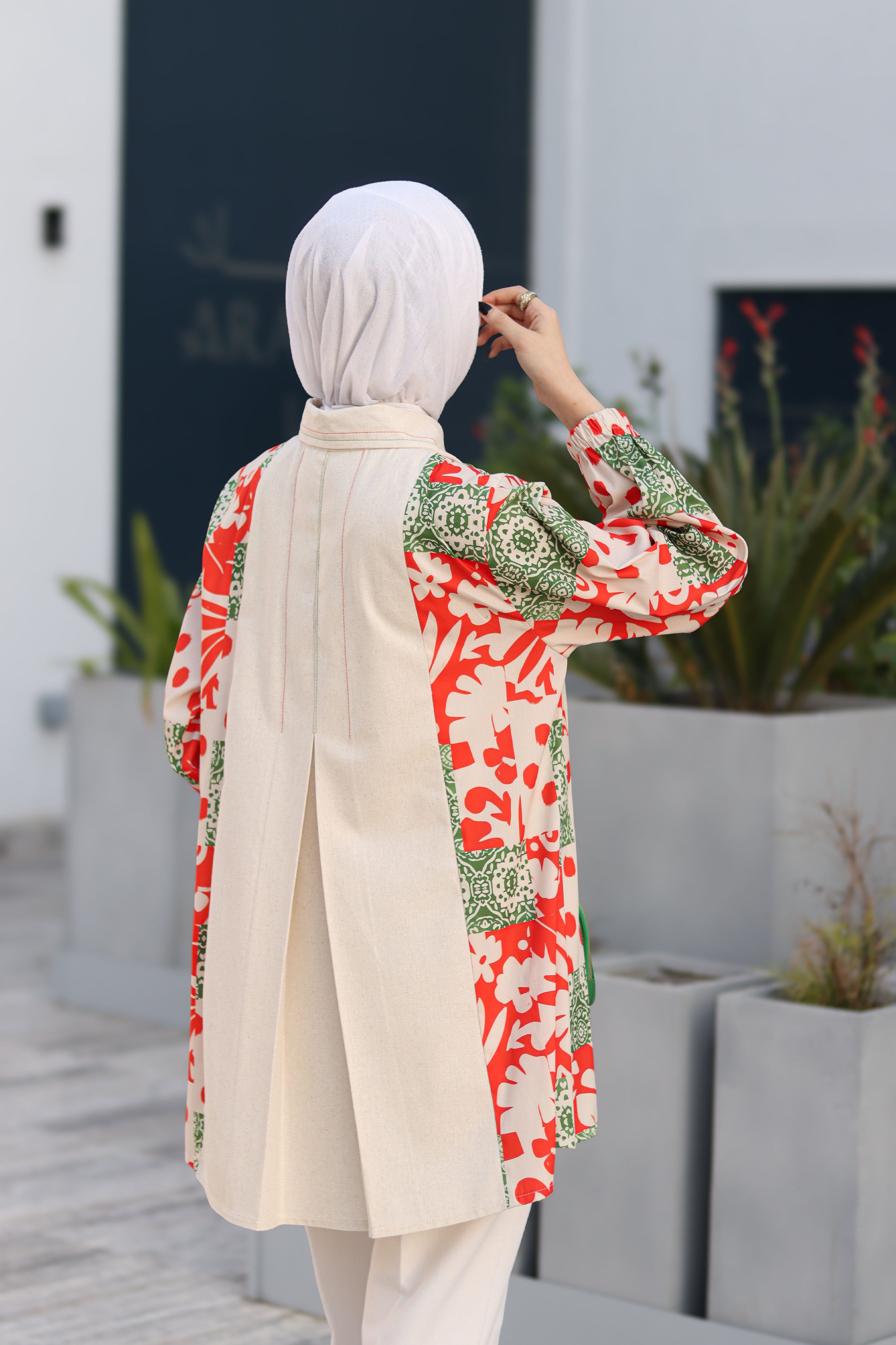 Flora Patch Linen Shirt
