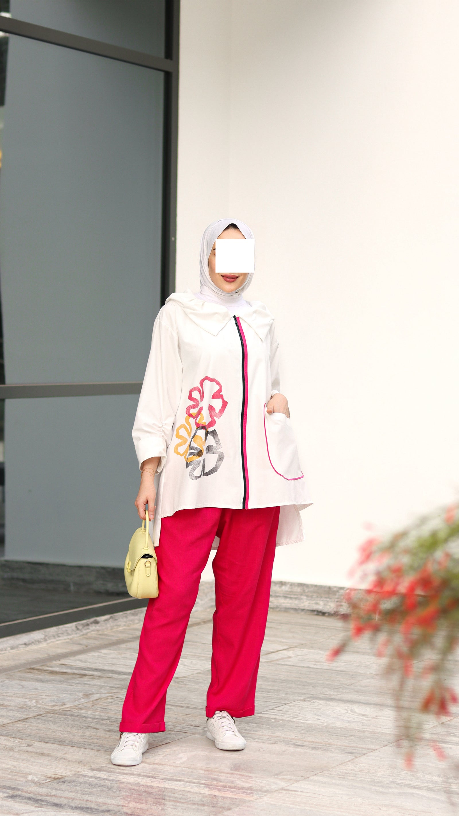 Floral Edge Poplin Jacket