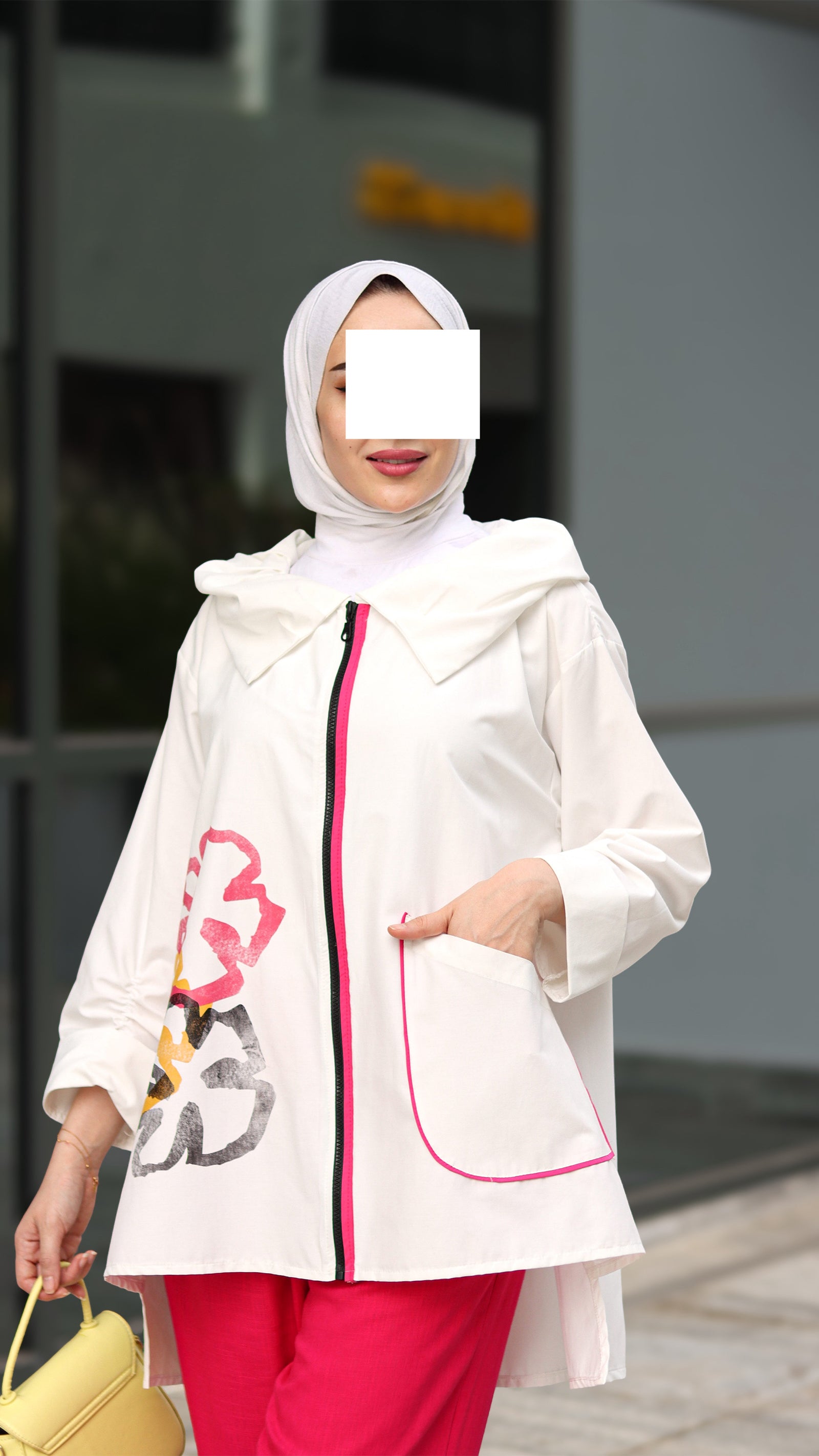 Floral Edge Poplin Jacket