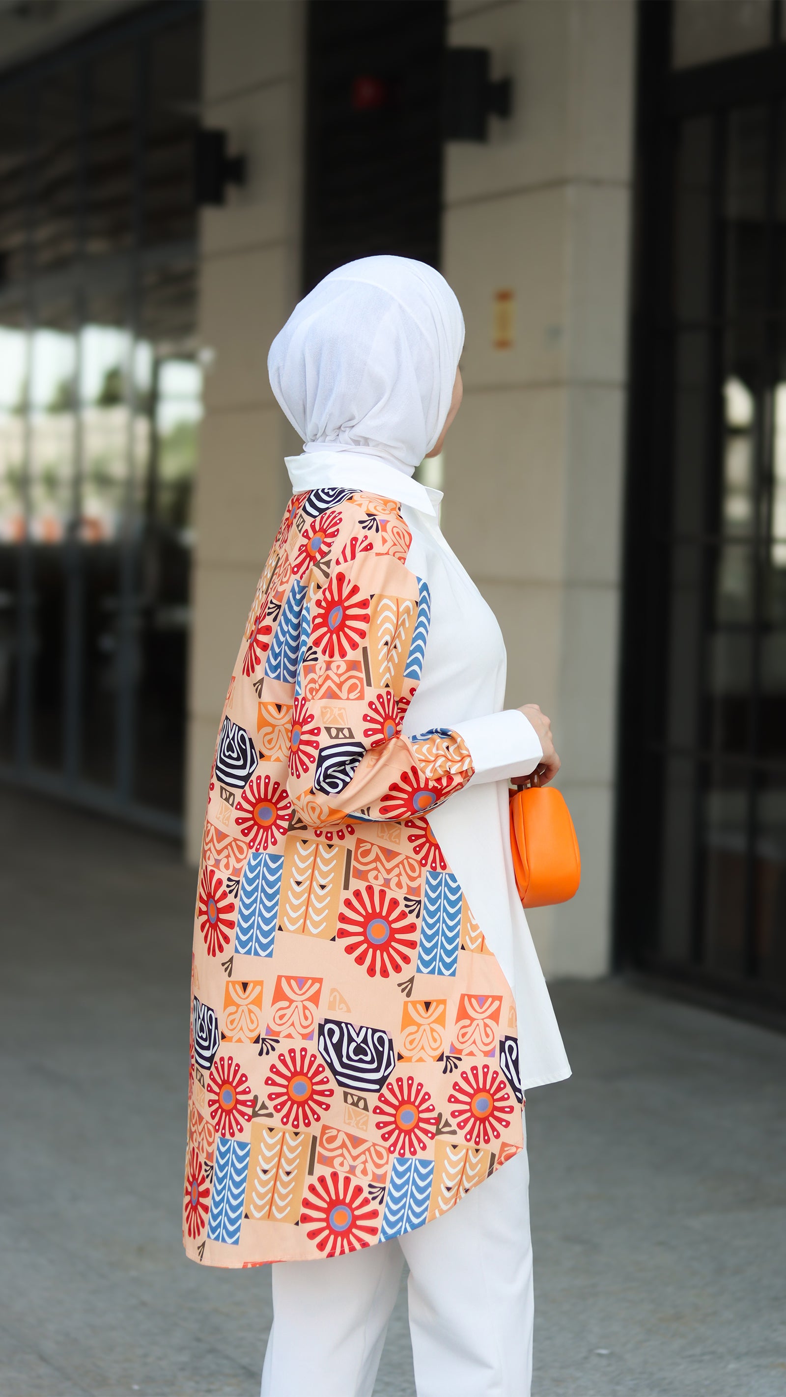 Peach Side Panel Shirt